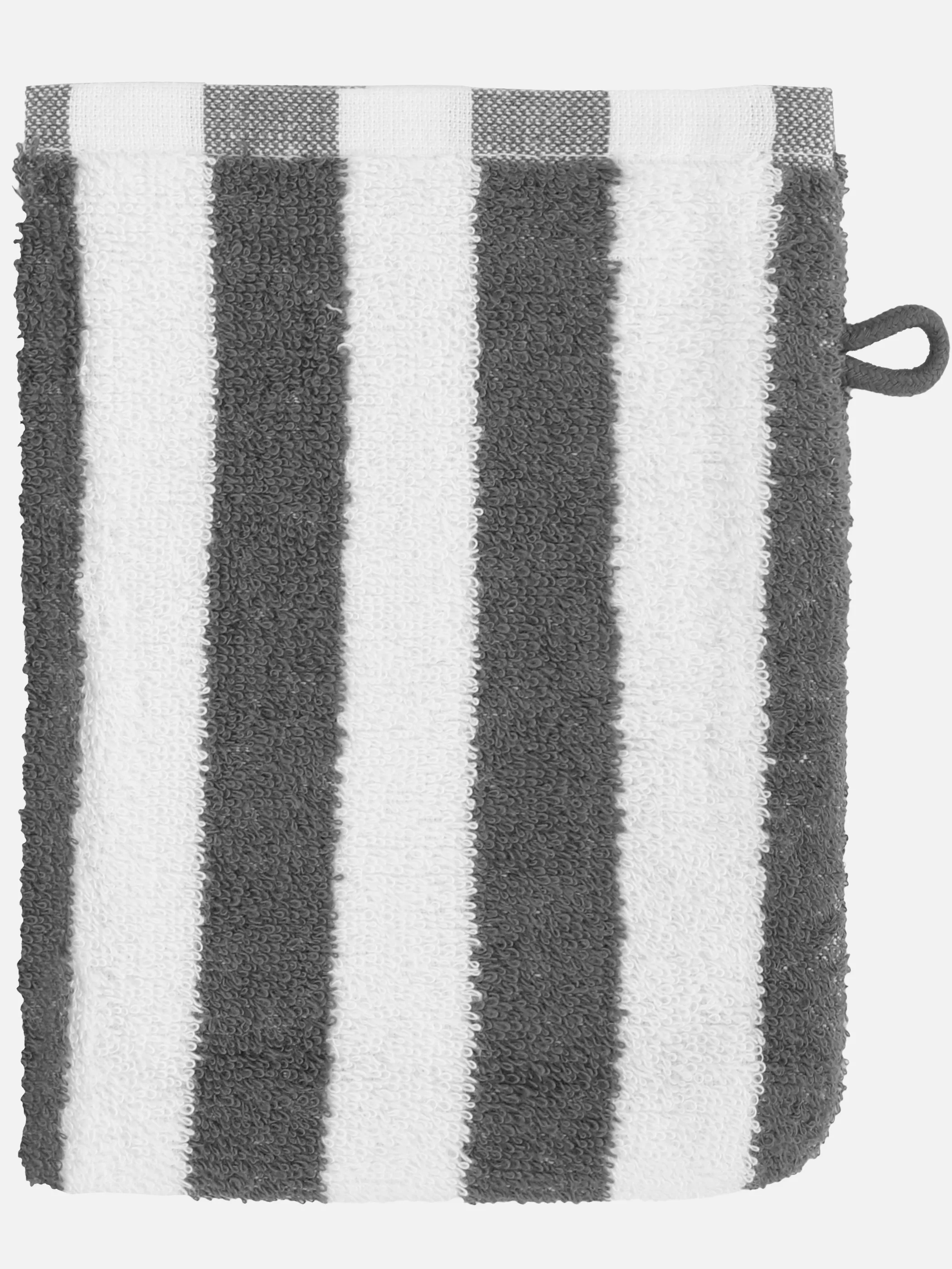 Dream House Waschhandschuh gestreift 16x21 Grau 919675 TIRE 2