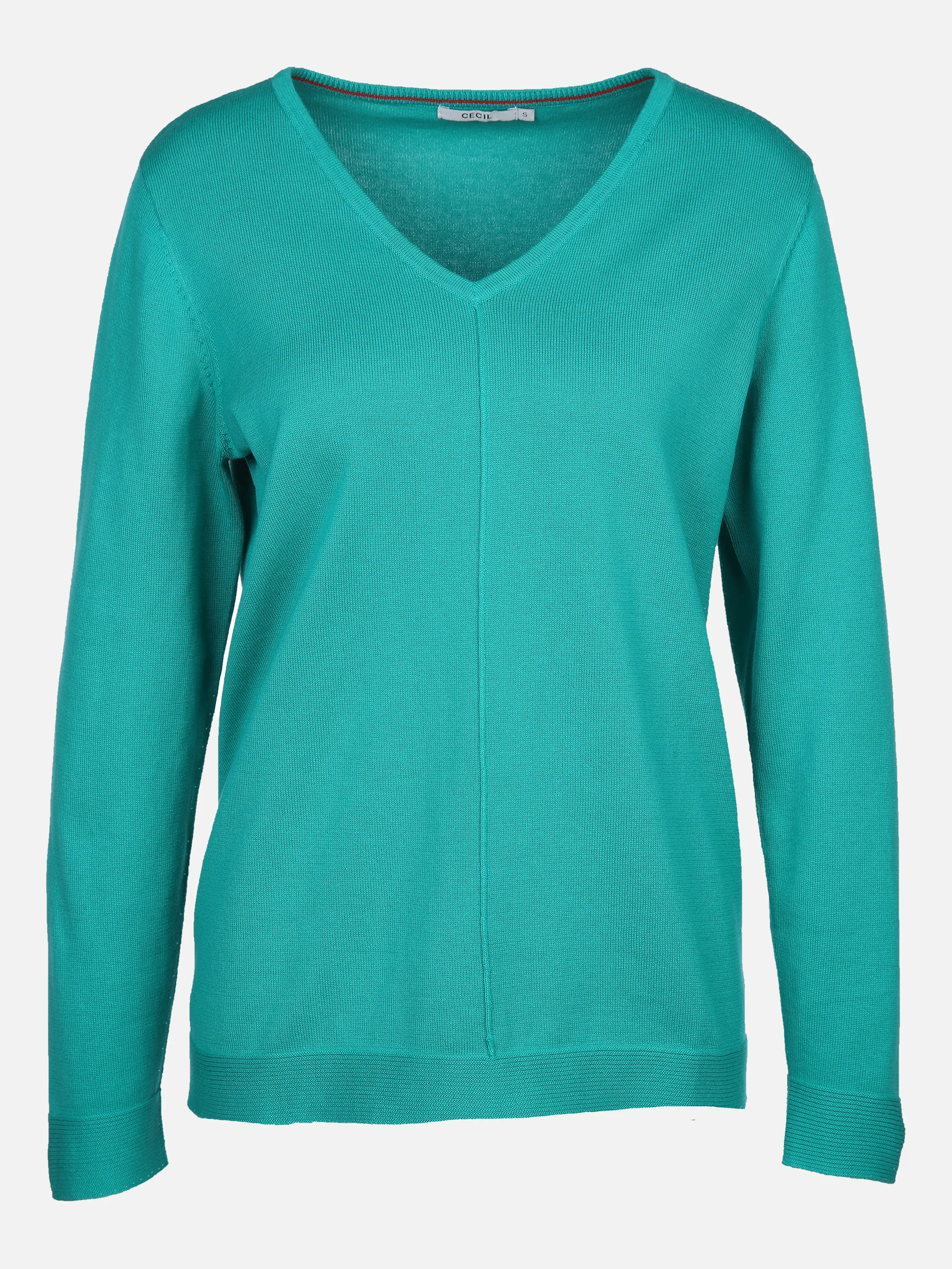 Cecil B302224 TOS V-Neck Pullover Grün 876860 14405 1 Cecil B302224 TOS V-Neck Pullover Grün 876860 14405 1