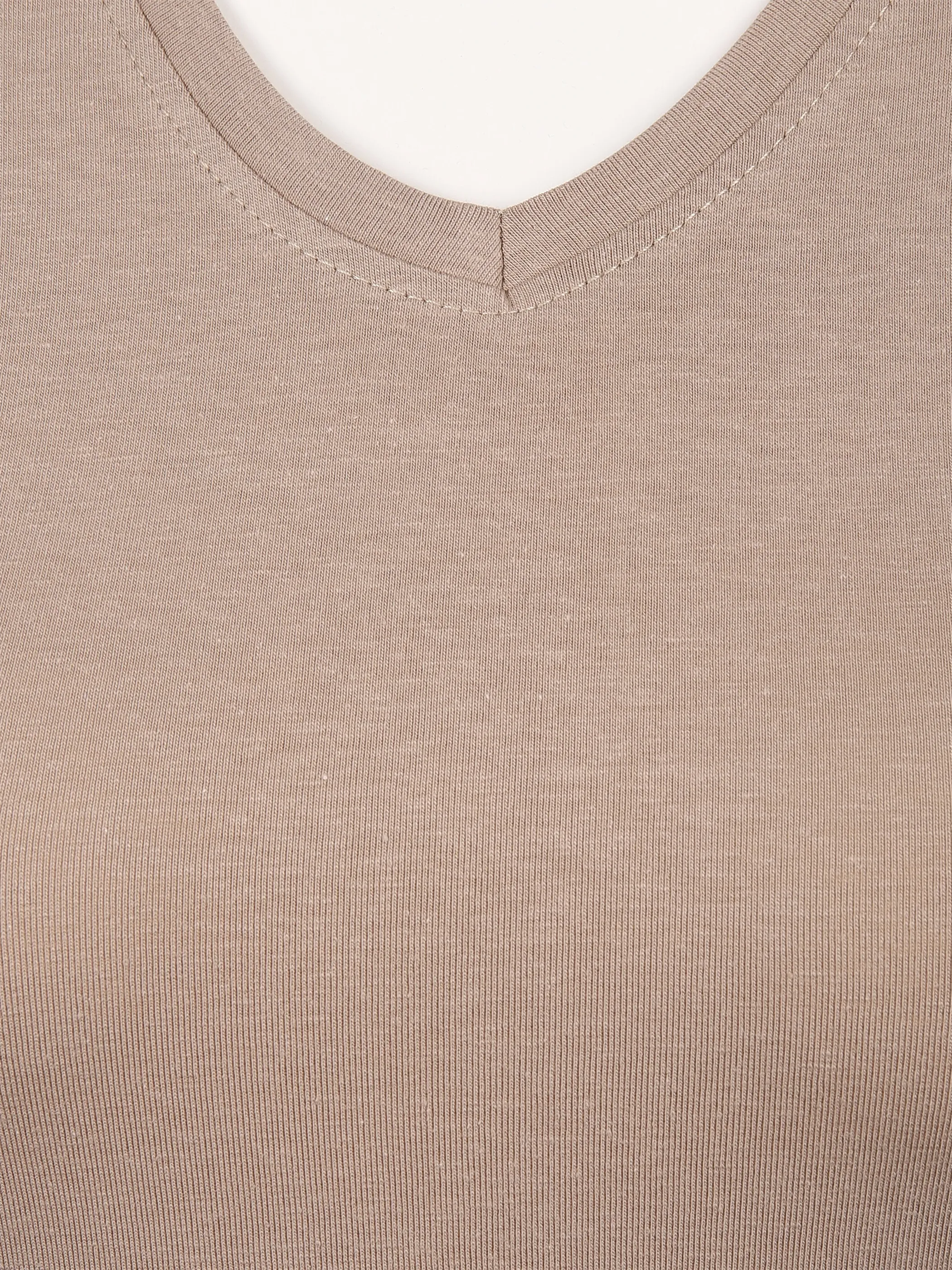 IX-O YF-Da-T-Shirt, V-Ausschnitt Weiß 851644 BEIGE 3