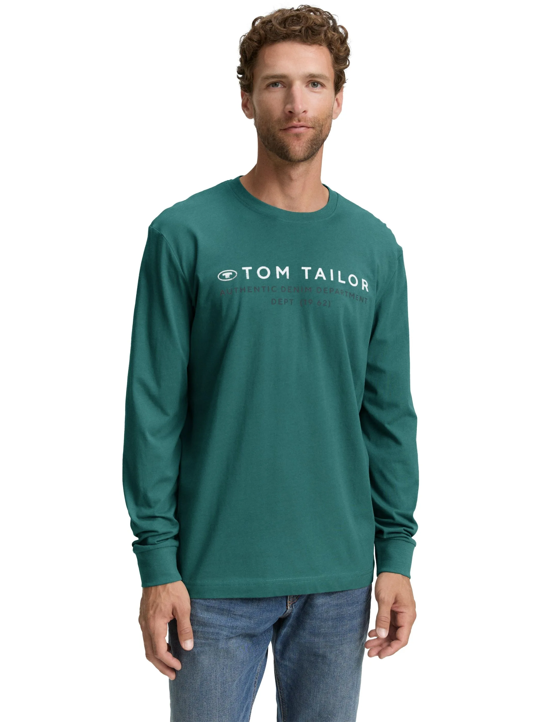Tom Tailor 1047769 printed longsleeve Grün 914817 14171 5