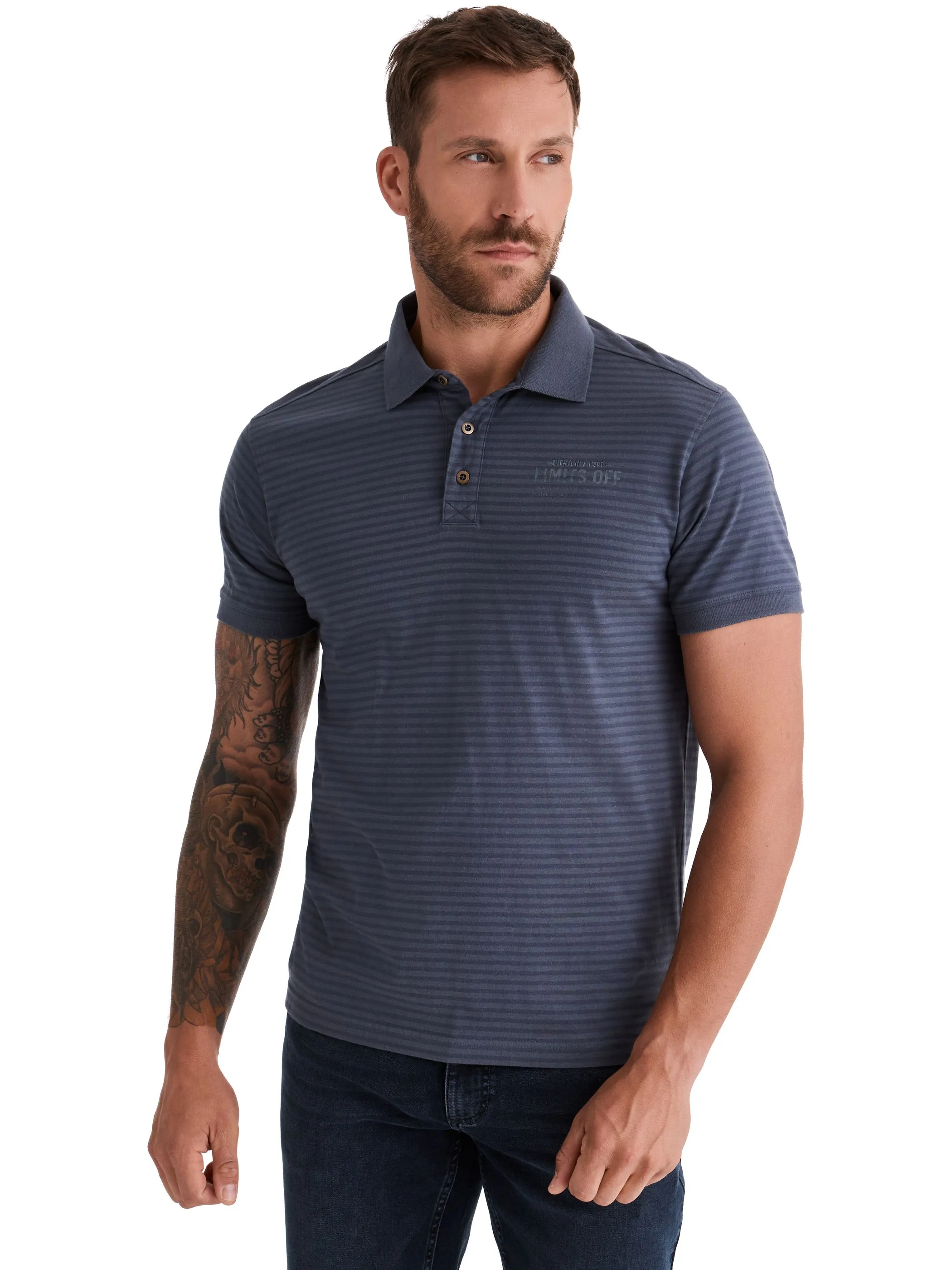 HERO by John Medoox 74101200009109 He. Poloshirts, Grau 928383 9109 1