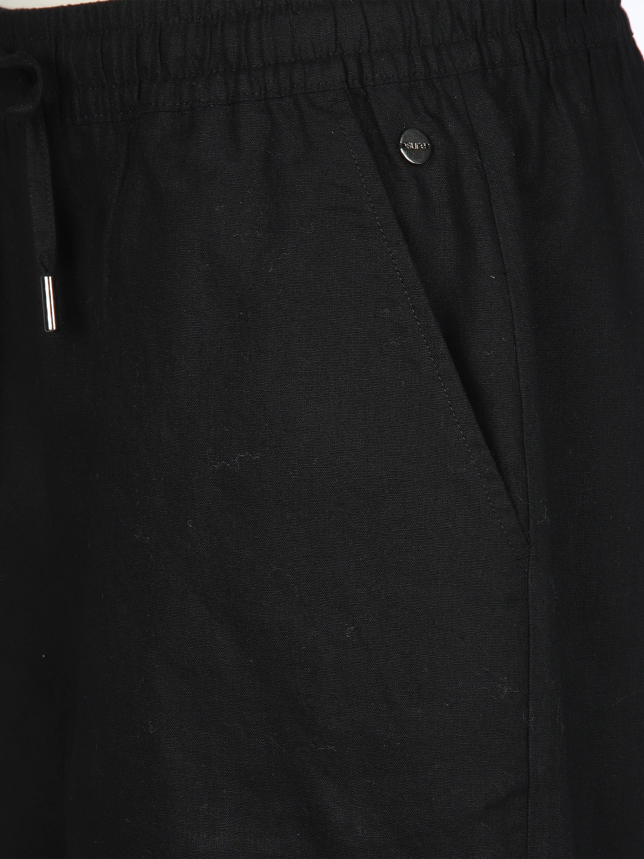 Sure Da-Leinen-Shorts Schwarz 910793 BLACK 3