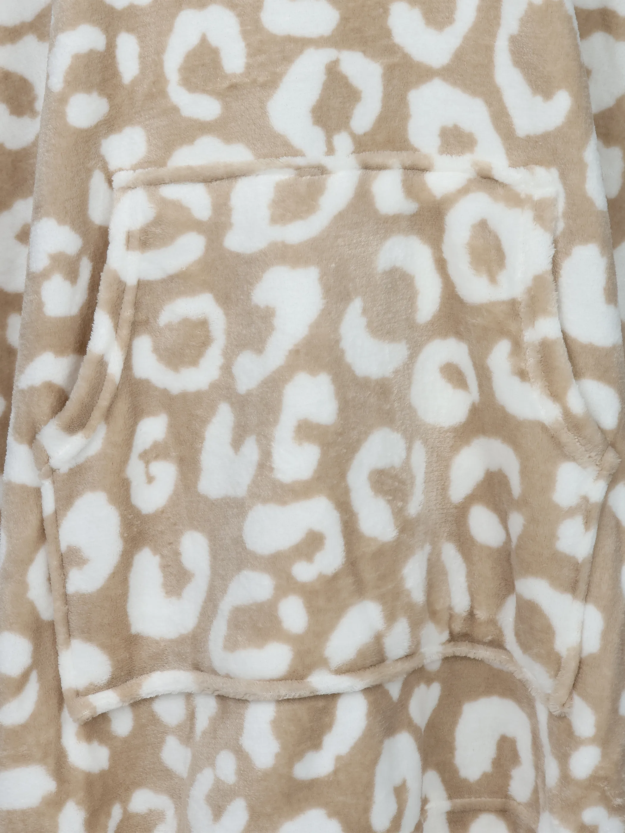 Sure Da. Kuschelfleecehoodie mit Kapuze Beige 932873 LEO 3