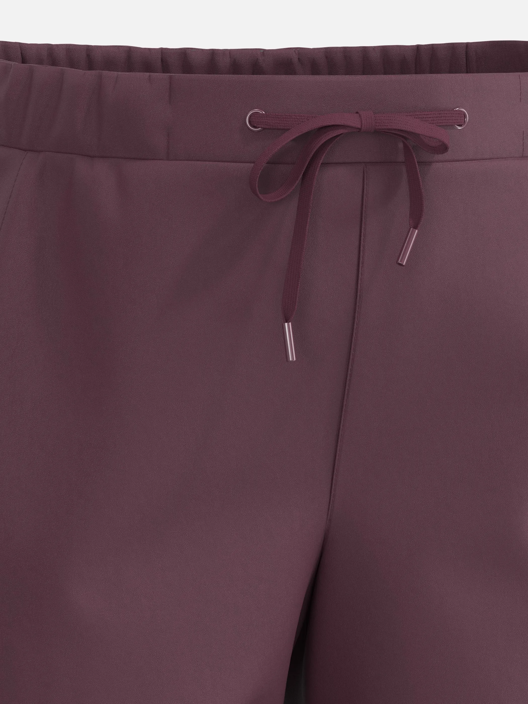 Sonja Blank Da-gr.Gr. Hose, PU Leder Rot 930008 AUBERGINE 3