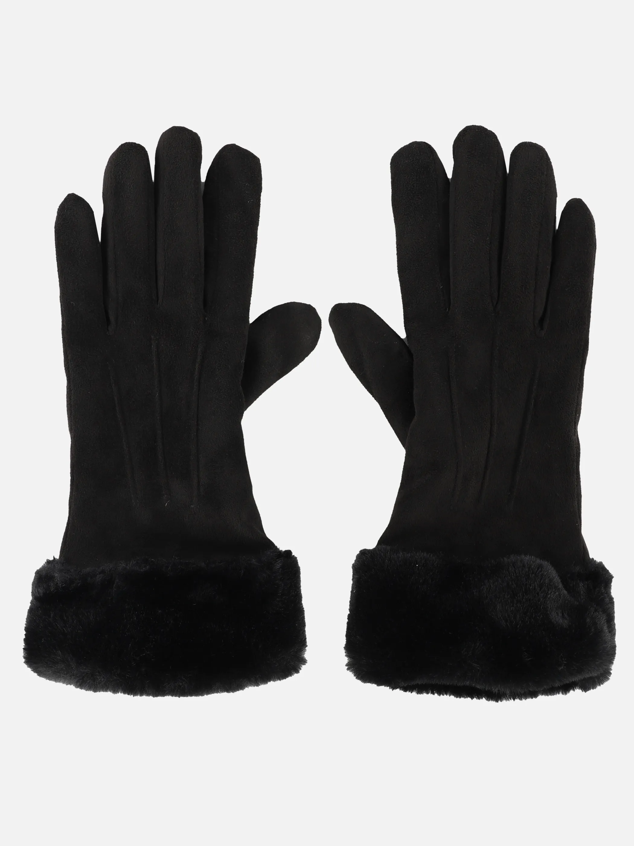 Sure Da-Handschuhe m. Kunstpelz Schwarz 915081 BLACK 1