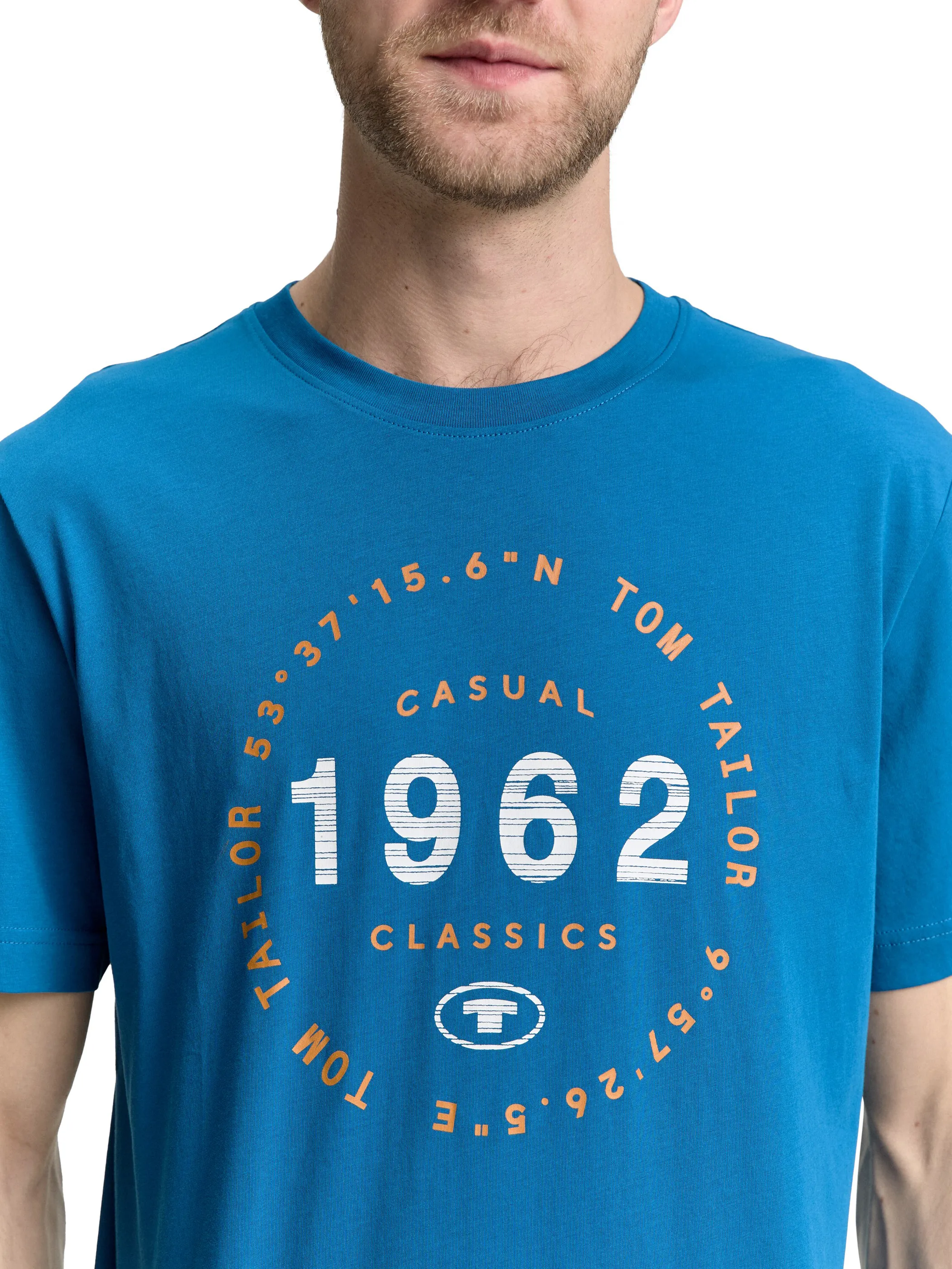 Tom Tailor 1046793 t-shirt with print Türkis 910586 28857 3