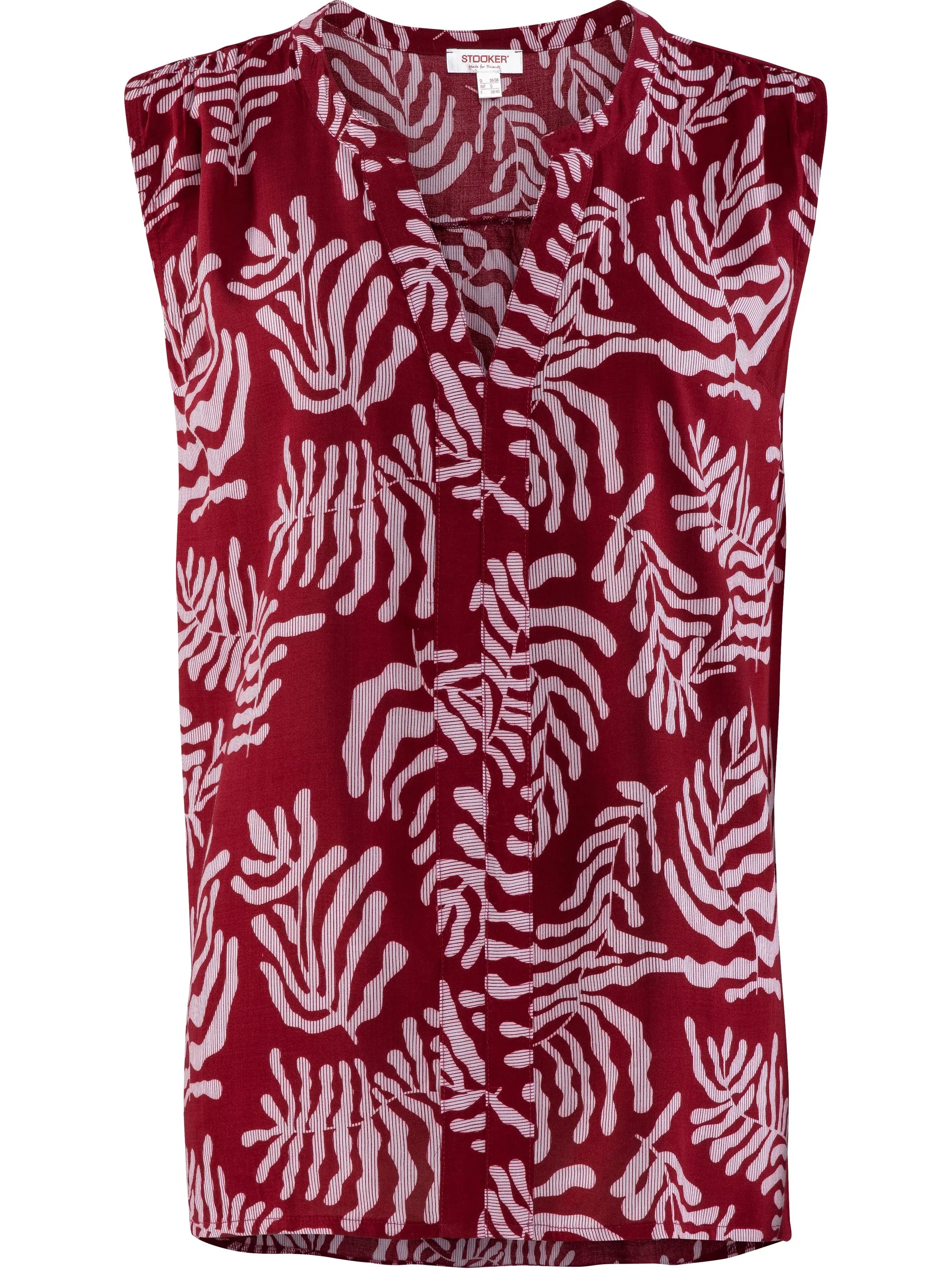 Stooker DOB 08580000009114 Da. Bluse/Hemd, Rot 911321 9114 1