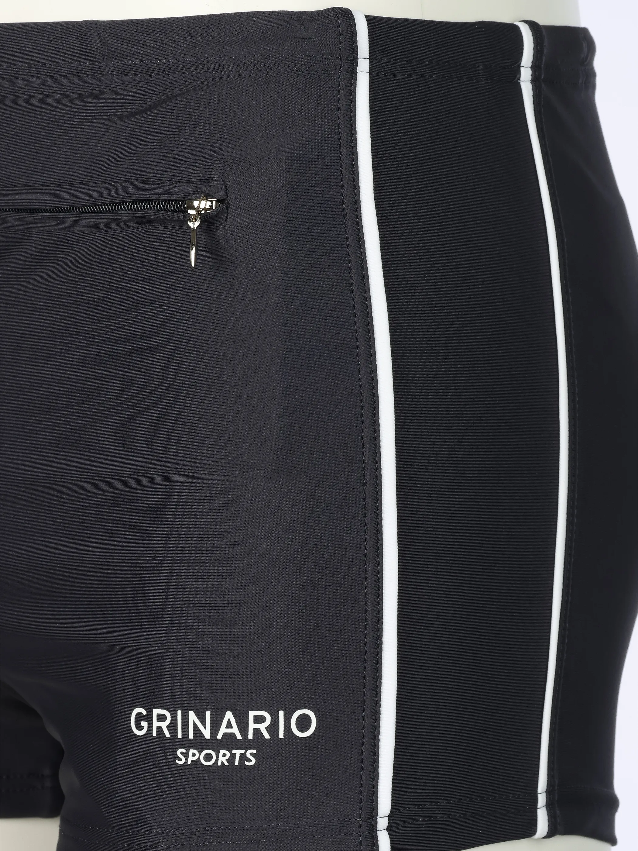 Grinario Sports He-Badehose, m. Fronttasche Grau 922541 ANTRHA 4
