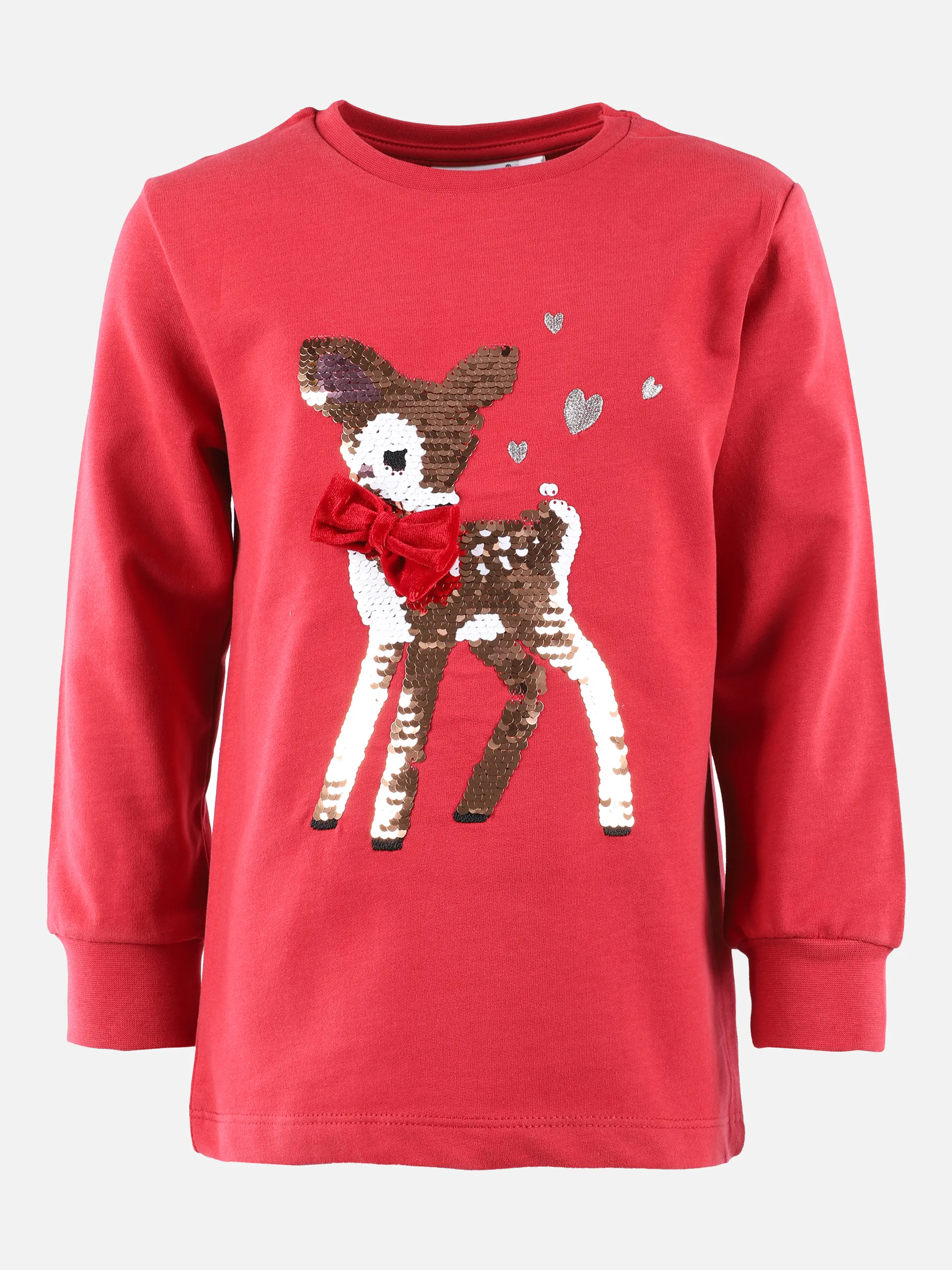 Stop + Go KM Sweatshirt in rot mit Pailletten Rot 875209 ROT 1 Stop + Go KM Sweatshirt in rot mit Pailletten Rot 875209 ROT 1