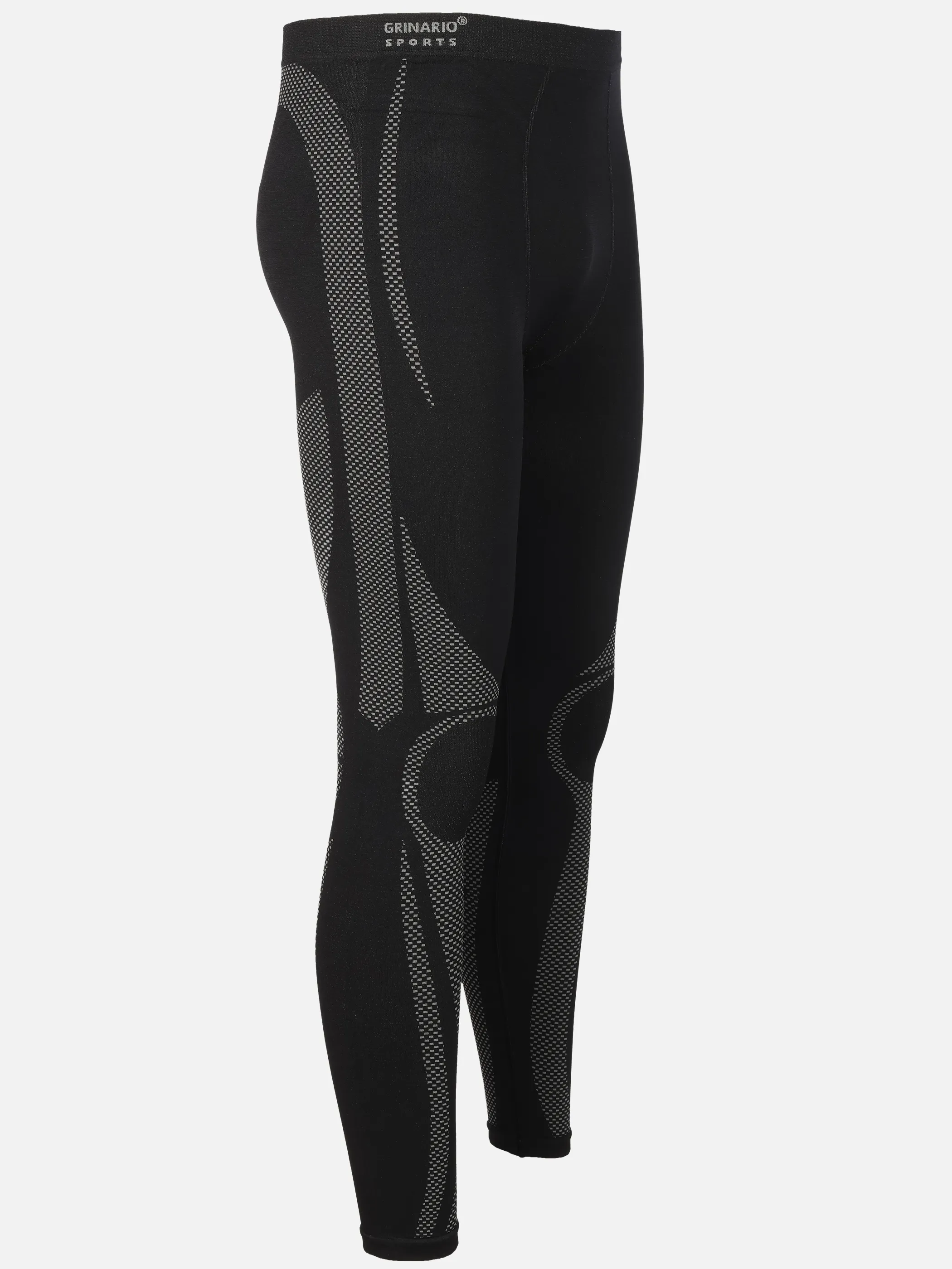 Grinario Sports He Funnktinshose lang Schwarz 931930 SCHWARZ 3