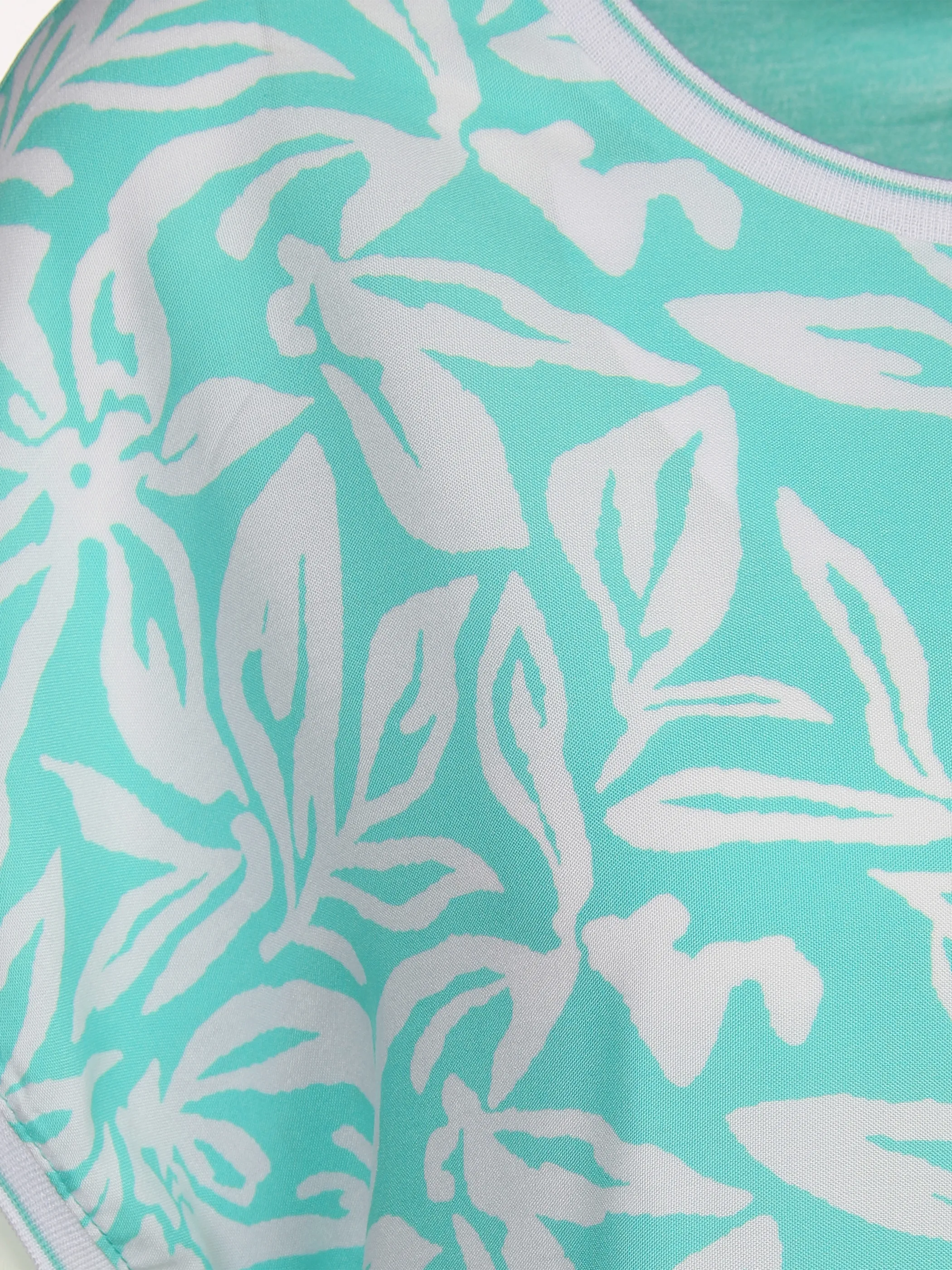Lisa Tossa Da-T-Shirt m.Alloverprint Türkis 877826 DK AQUA 3 Lisa Tossa Da-T-Shirt m.Alloverprint Türkis 877826 DK AQUA 3