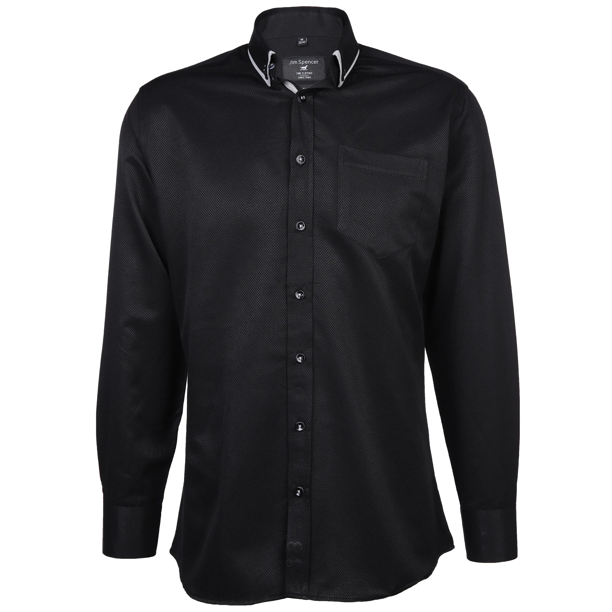 Jim Spencer He. Cityhemd 1/1 Arm chi chi MF Schwarz 887322 BLACK 1 Jim Spencer He. Cityhemd 1/1 Arm chi chi MF Schwarz 887322 BLACK 1