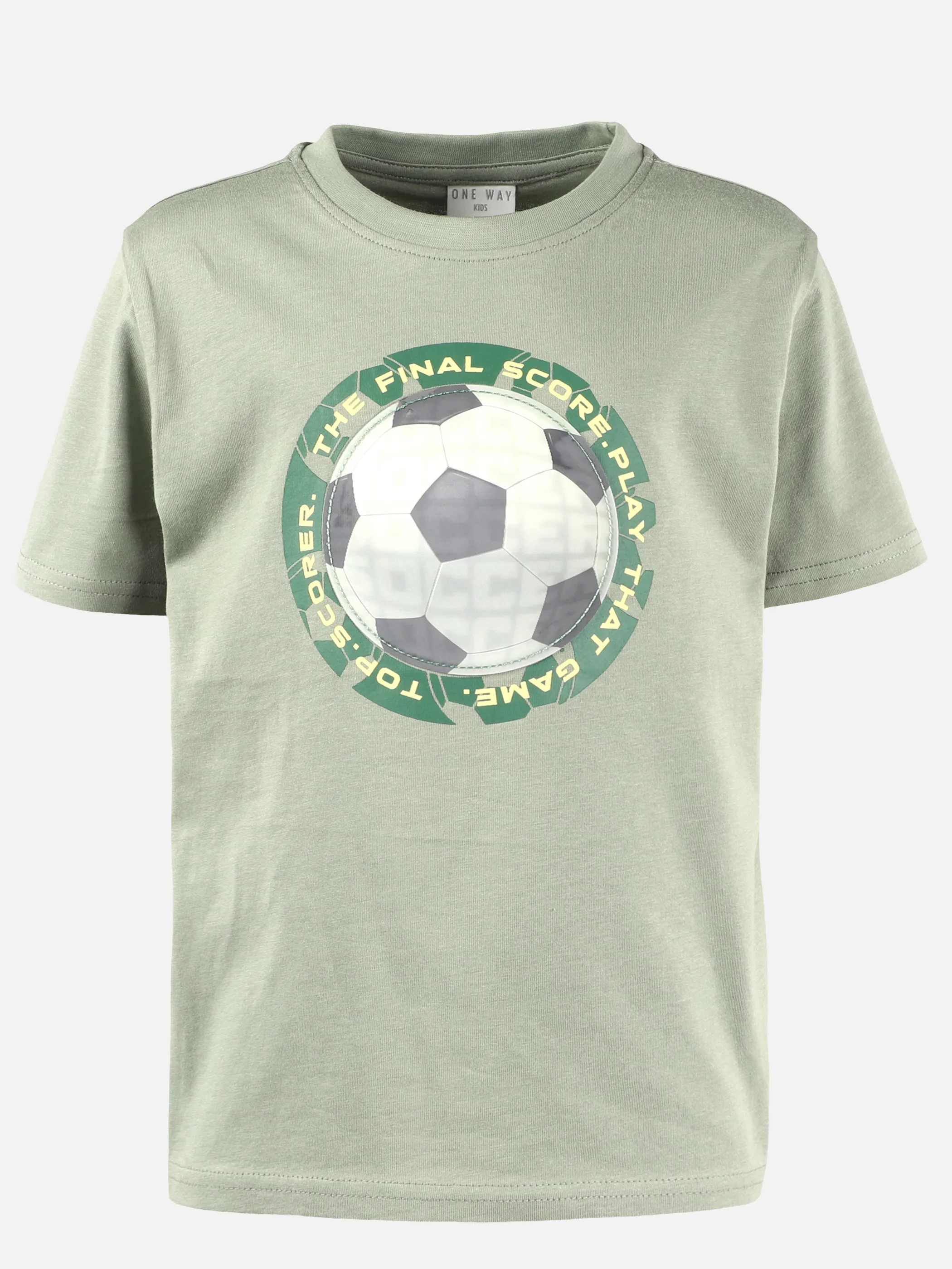 One Way KJ T-Shirt in Grün mit Fußball Motiv Grün 924977 GRÜN 1