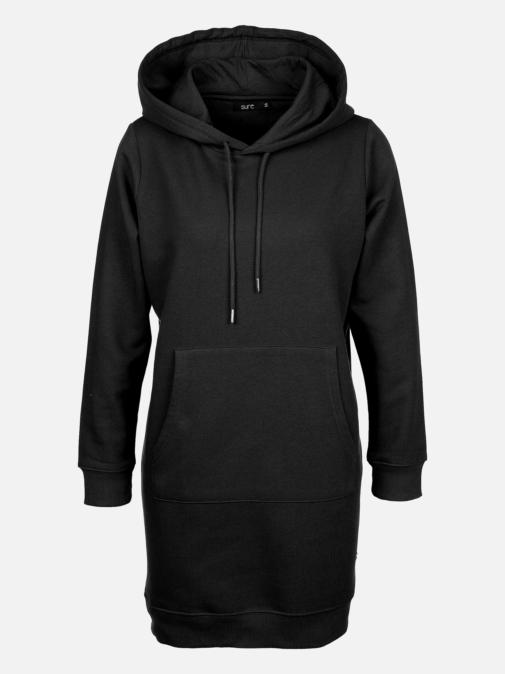 Sure Da-Kapuzensweatkleid m. Tasche Schwarz 864845 SCHWARZ 1