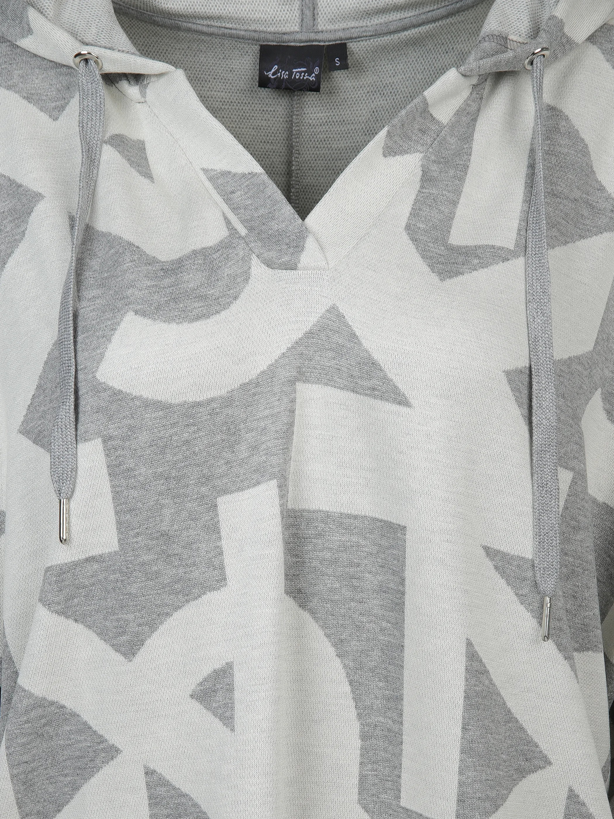 Lisa Tossa Da-Jacquard-Hoodie Grau 905502 SILBERMELPINK 3 Lisa Tossa Da-Jacquard-Hoodie Grau 905502 SILBERMELPINK 3