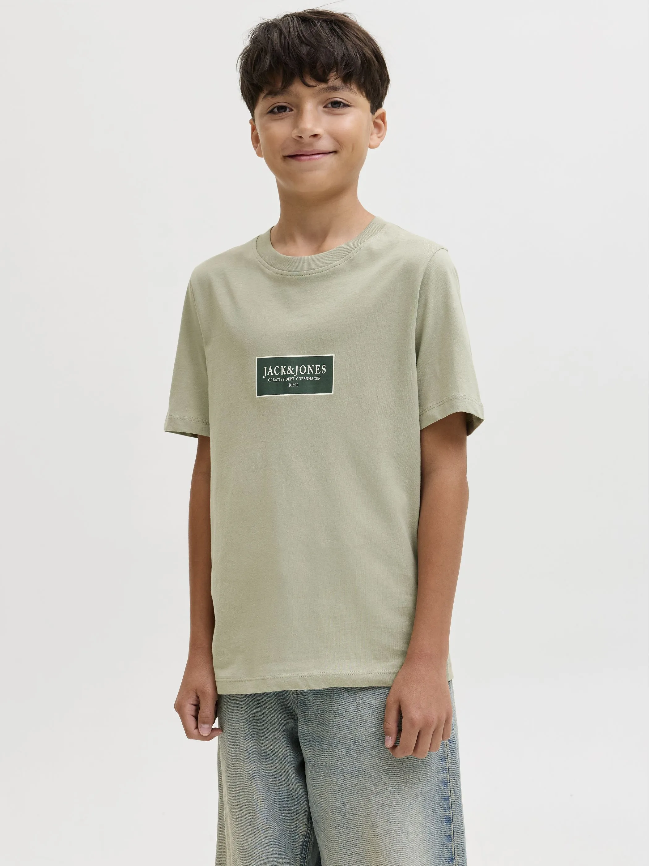 Jack&Jones Junior 12292341 JORGREENE TEE SS CREW Grün 918393 176290 5