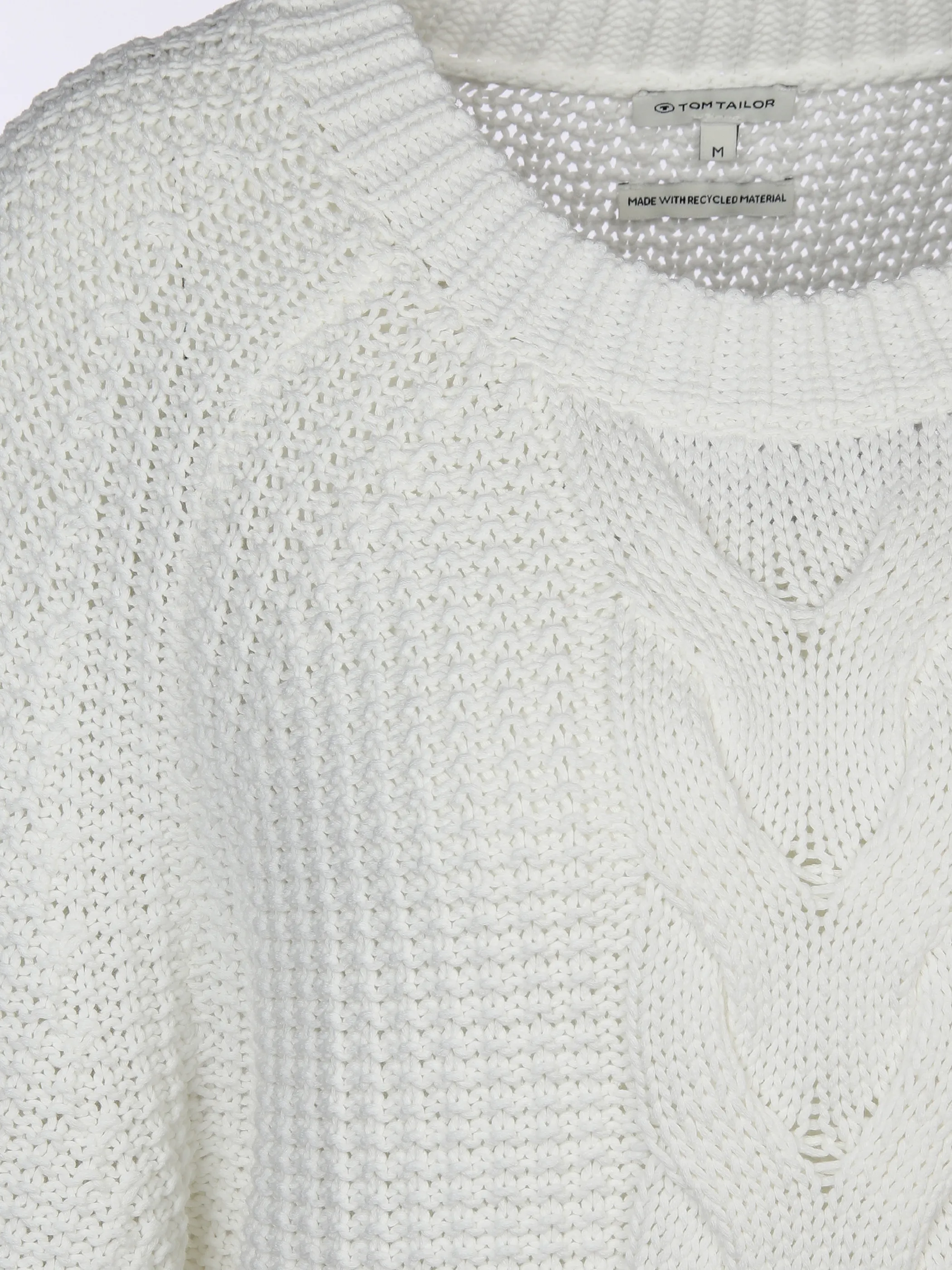 Tom Tailor 1035301 Knit pullover cable Weiß 874846 10315 3 Tom Tailor 1035301 Knit pullover cable Weiß 874846 10315 3