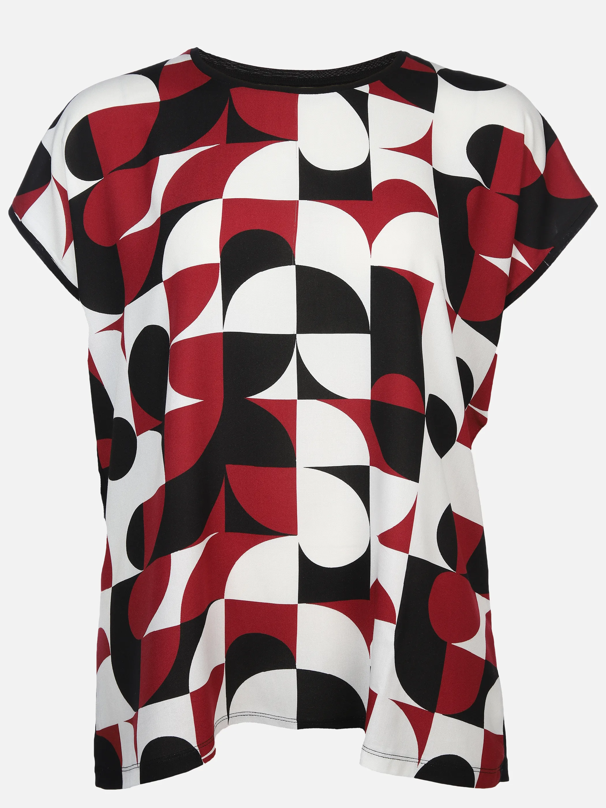 Sonja Blank Da-gr.Gr. Materialmix-Shirt Schwarz 893418 SCHWARZ 1 Sonja Blank Da-gr.Gr. Materialmix-Shirt Schwarz 893418 SCHWARZ 1