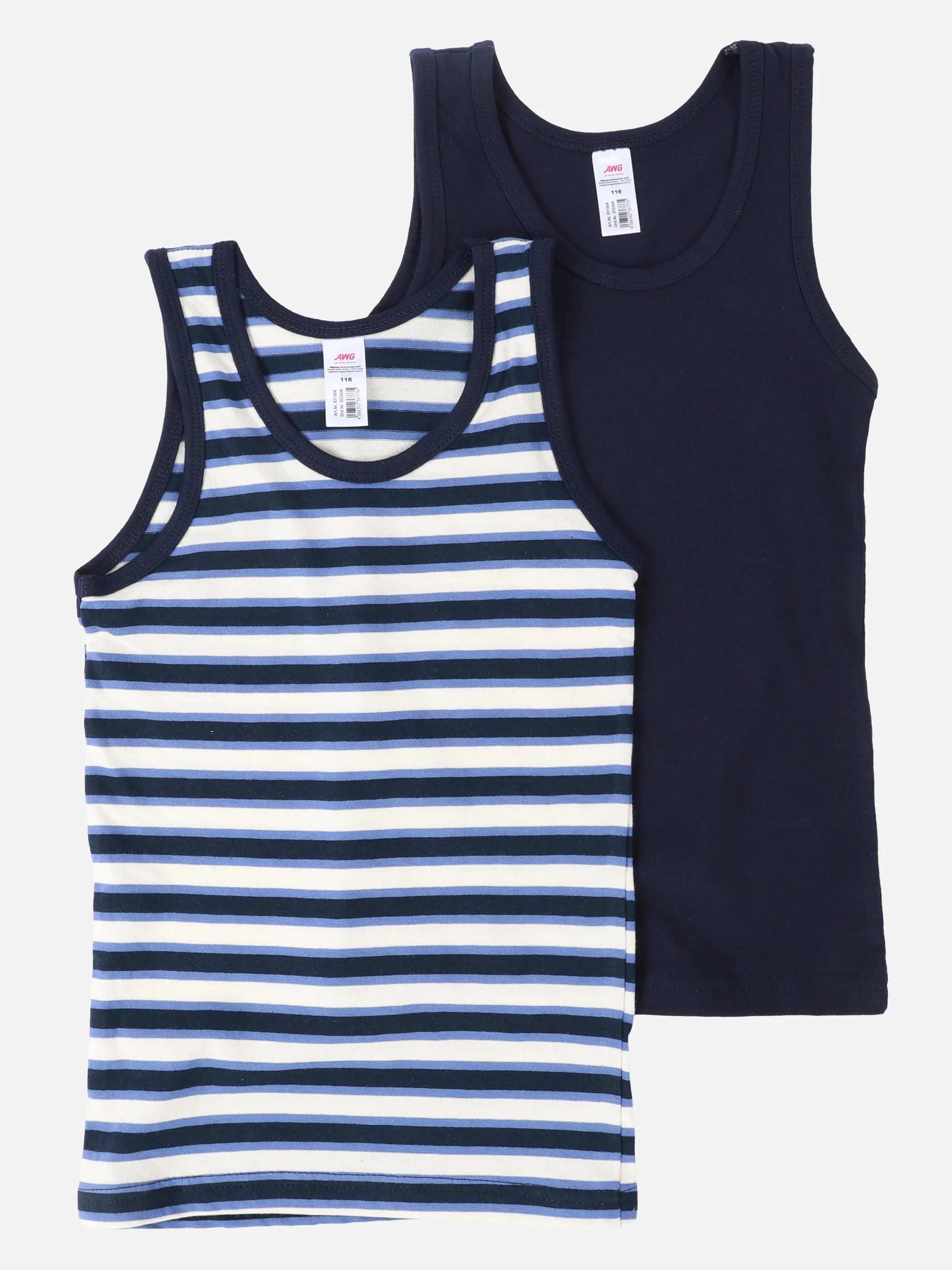 One Way KJ Unterhemd 2er Pack Blau 931904 NAVY 1