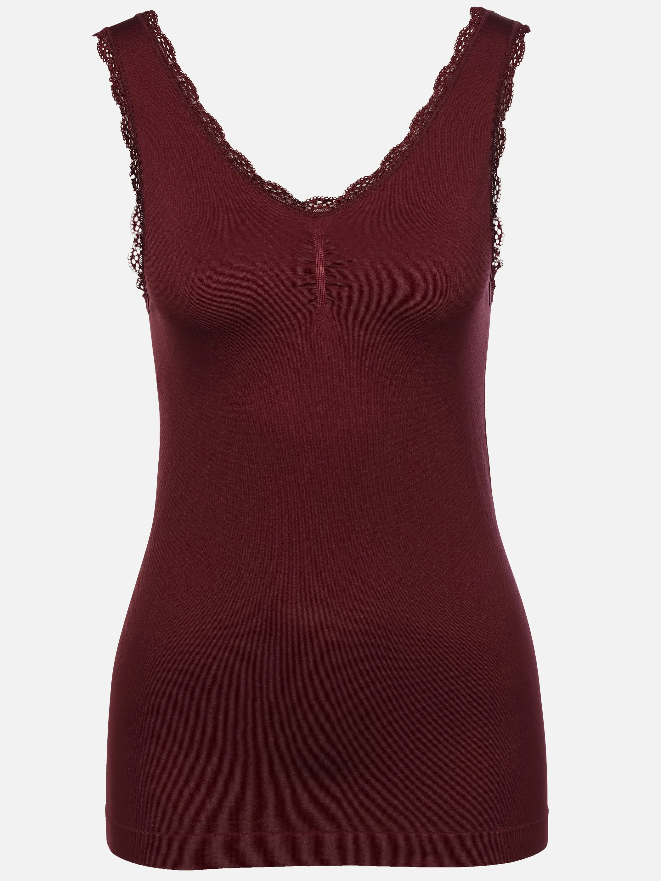 Sure Da Trägerhemd Seamless mit Spi Rot 932065 BORDEAUX 1