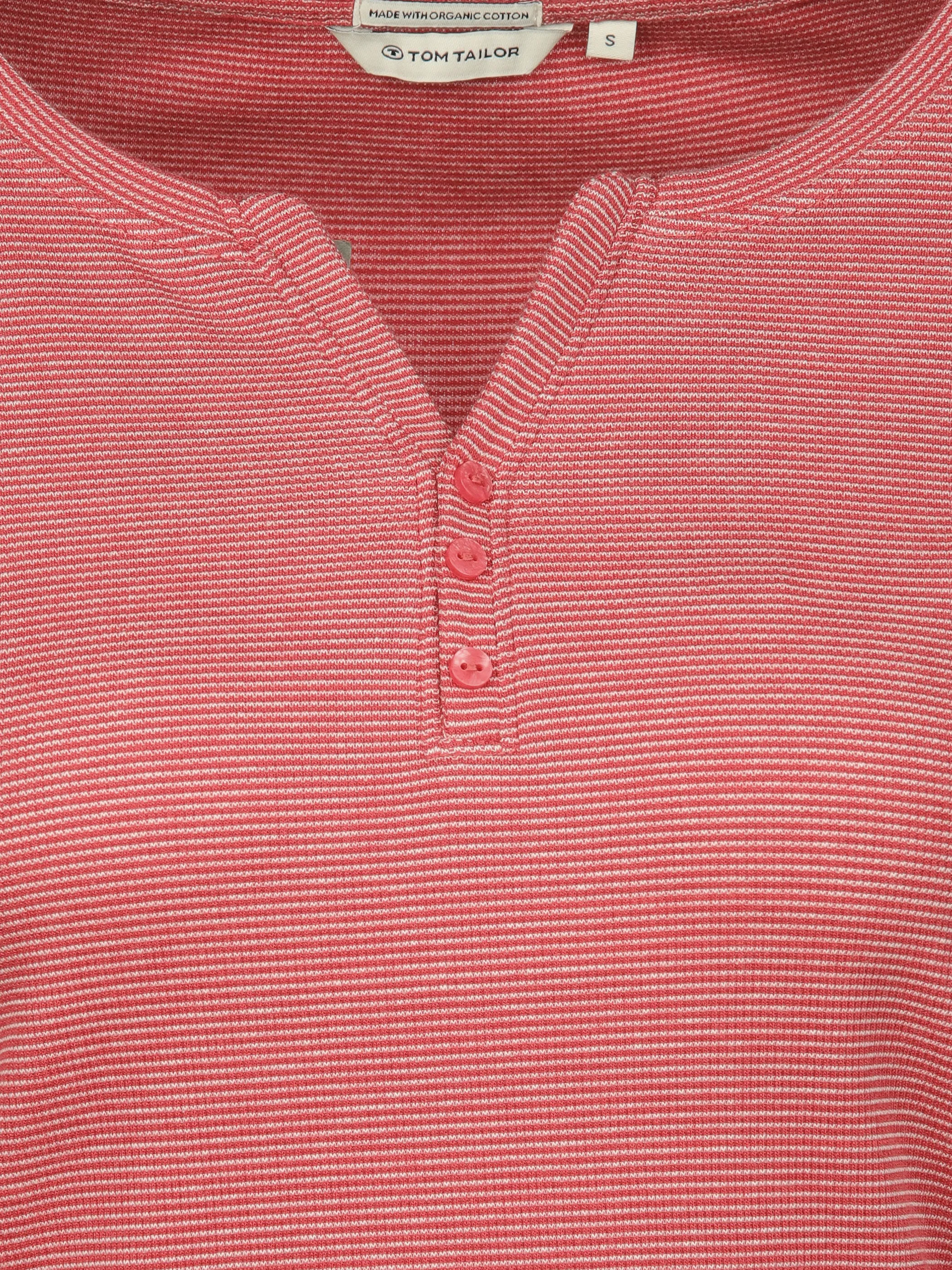 Tom Tailor 1024036 NOS henley shirt stripe Rosa 845056 39433 3