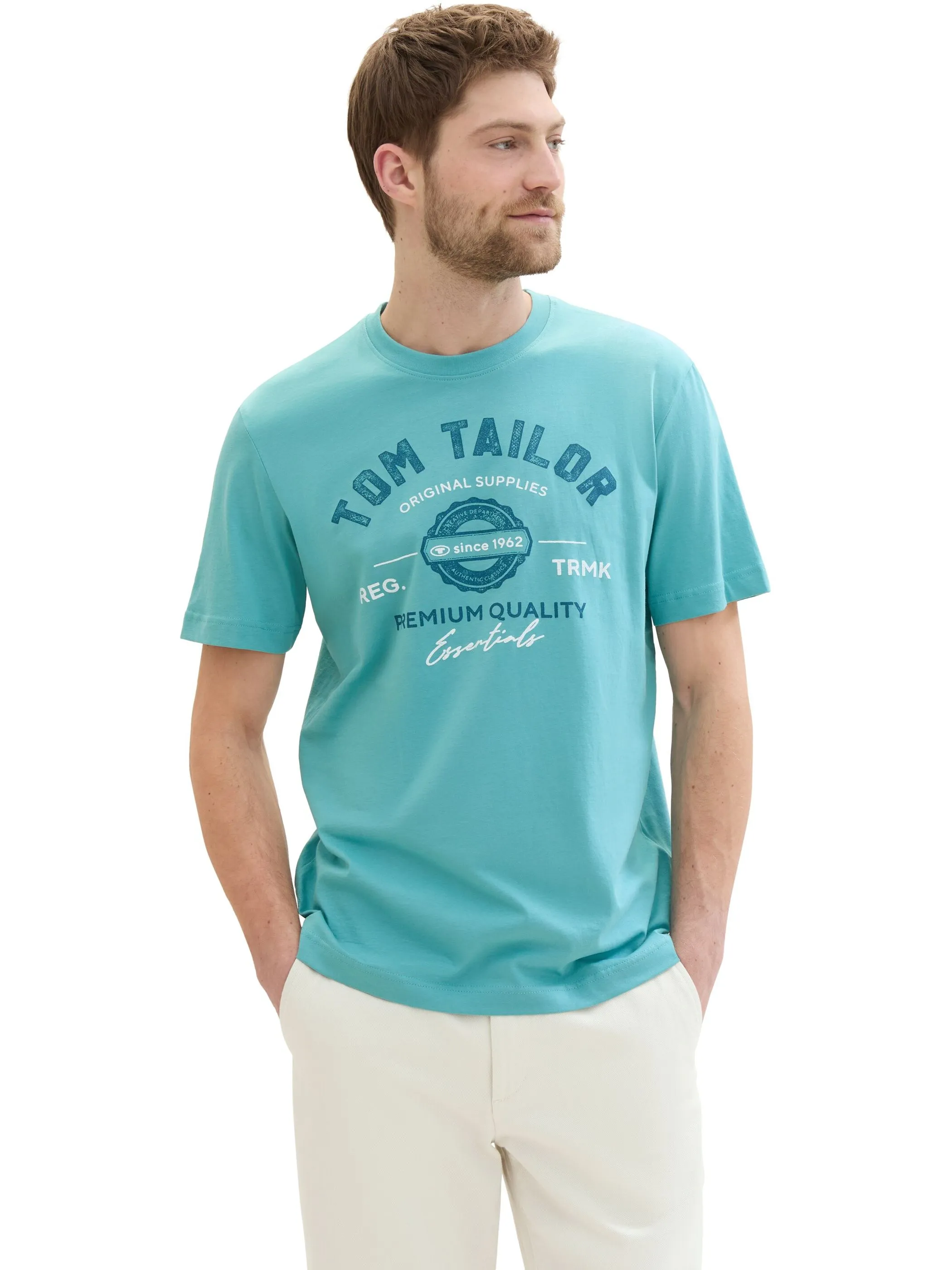 Tom Tailor 1037735 NOS logo tee Grün 884276 35272 4