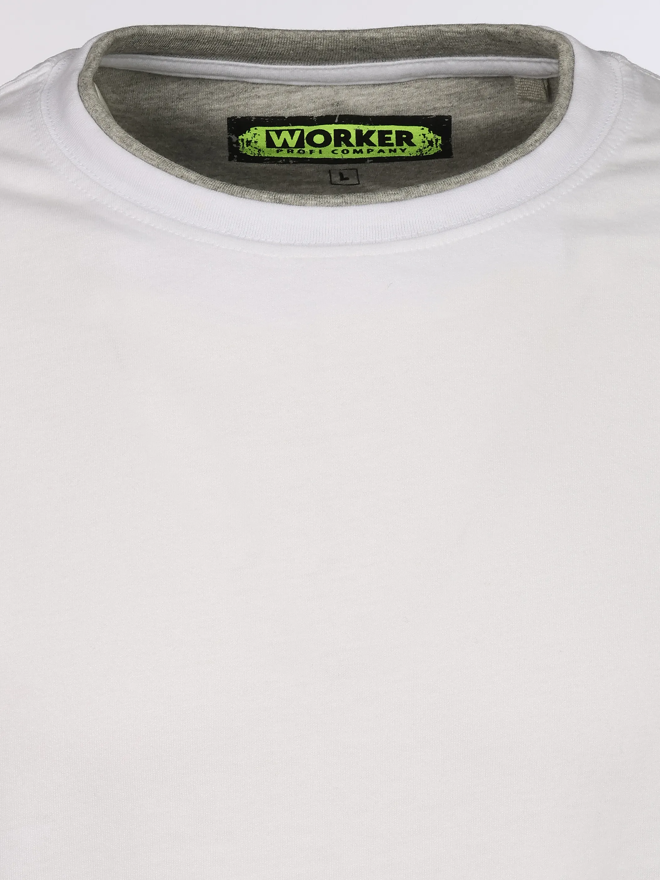Worker He. T-Shirt 1/1 Arm 2in1 basic Weiß 930535 WHITE 3