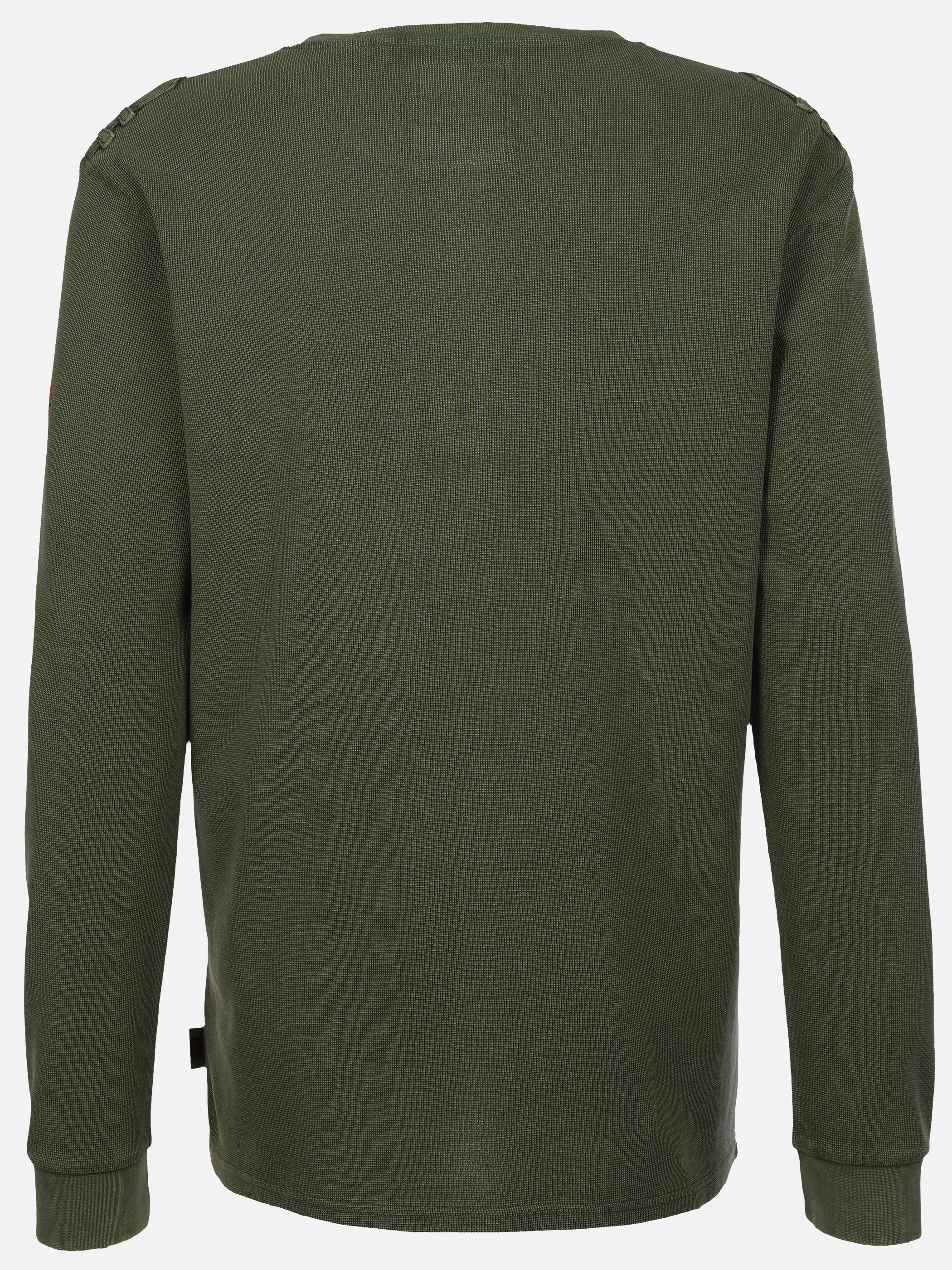 Southern Territory He. Henleyshirt 1/1 Arm waffle Oliv 929629 OLIVE 2