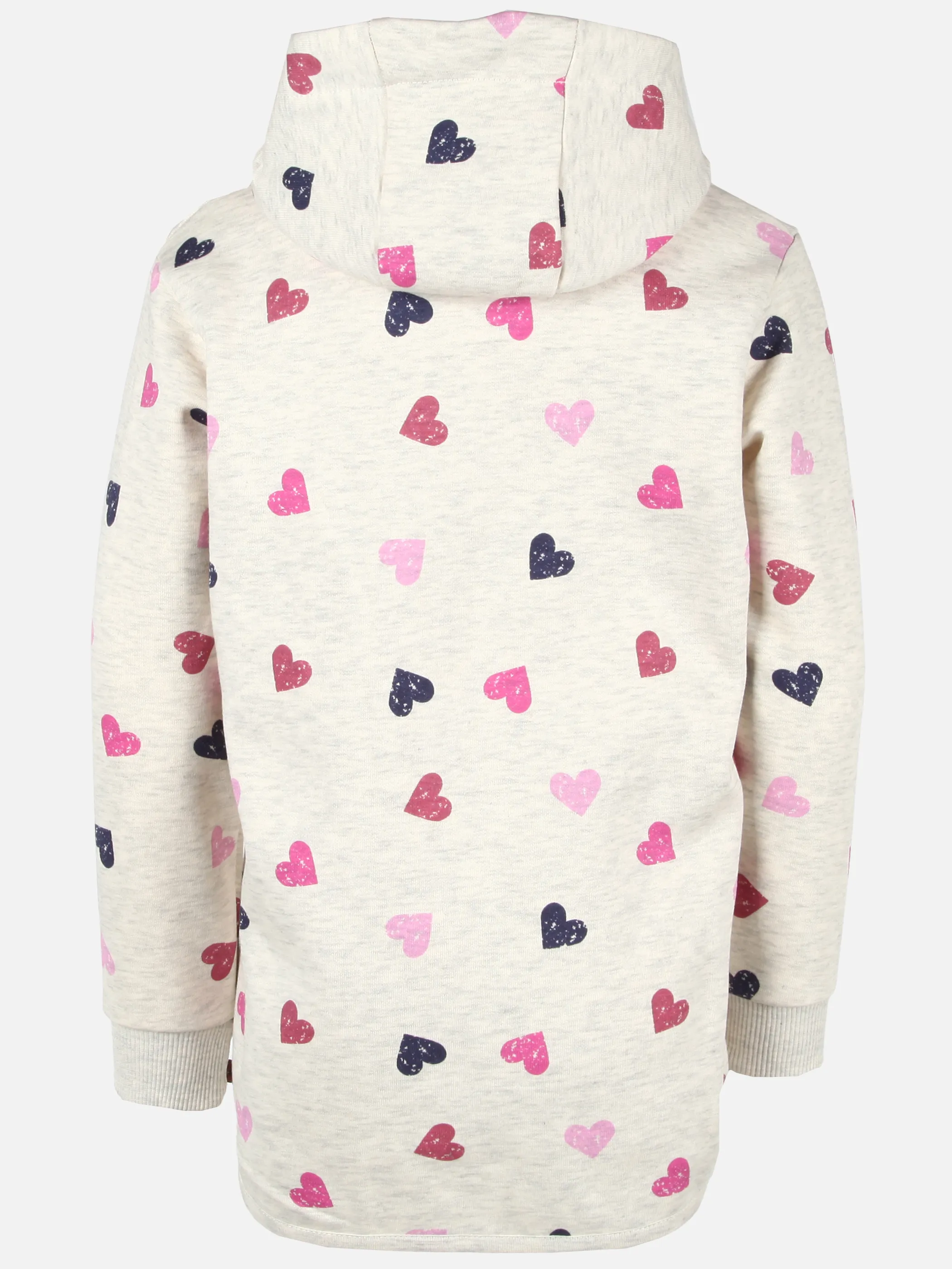 Stop + Go KM Sweatshirt mit Kapuze + Herzen AOP in creme mel Beige 901347 BEIGE 2 Stop + Go KM Sweatshirt mit Kapuze + Herzen AOP in creme mel Beige 901347 BEIGE 2
