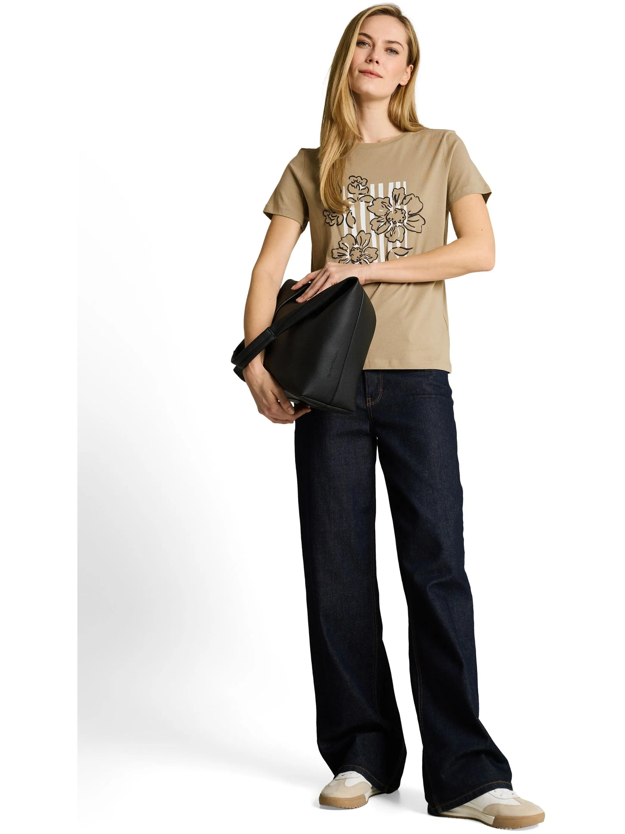 Tom Tailor 1051217 T-Shirt basic with print Grün 926010 11863 4