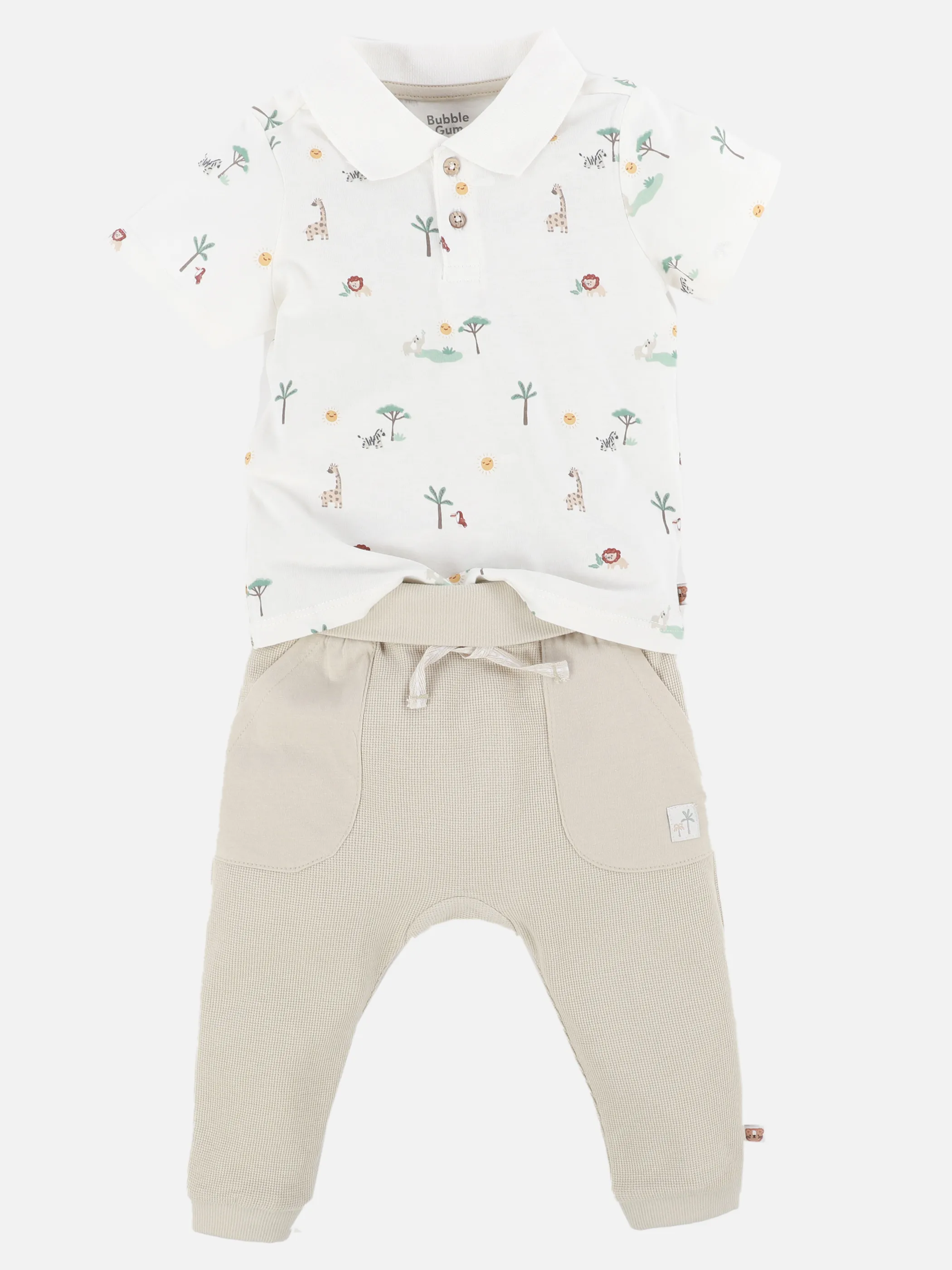 Bubble Gum BJ Set AOP TShirt + Hose in Weiß/grün Weiß 908523 WEIß/GRÜN 1