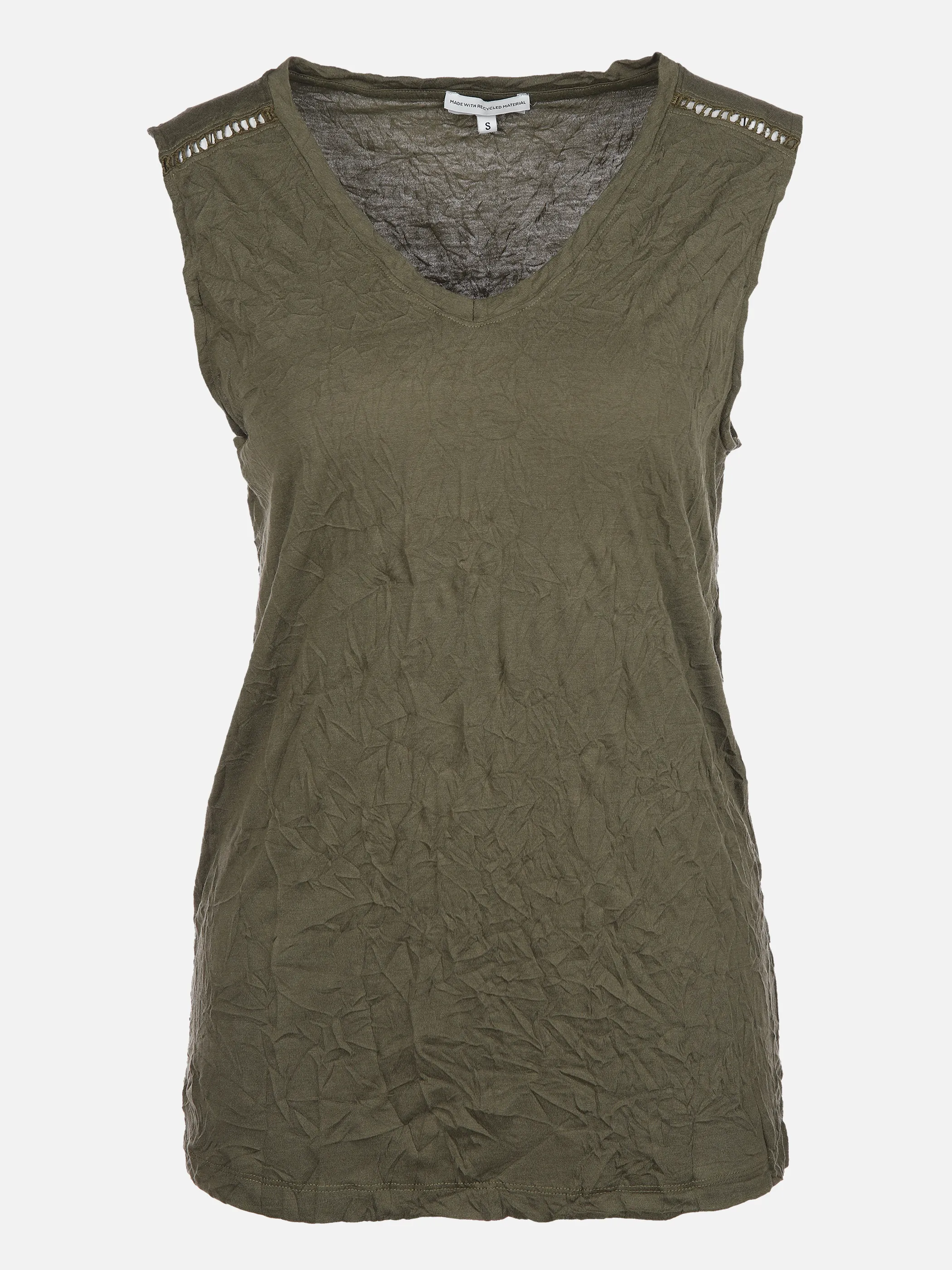Tom Tailor 1031766 crincle T-shirt top Grün 864578 11279 1