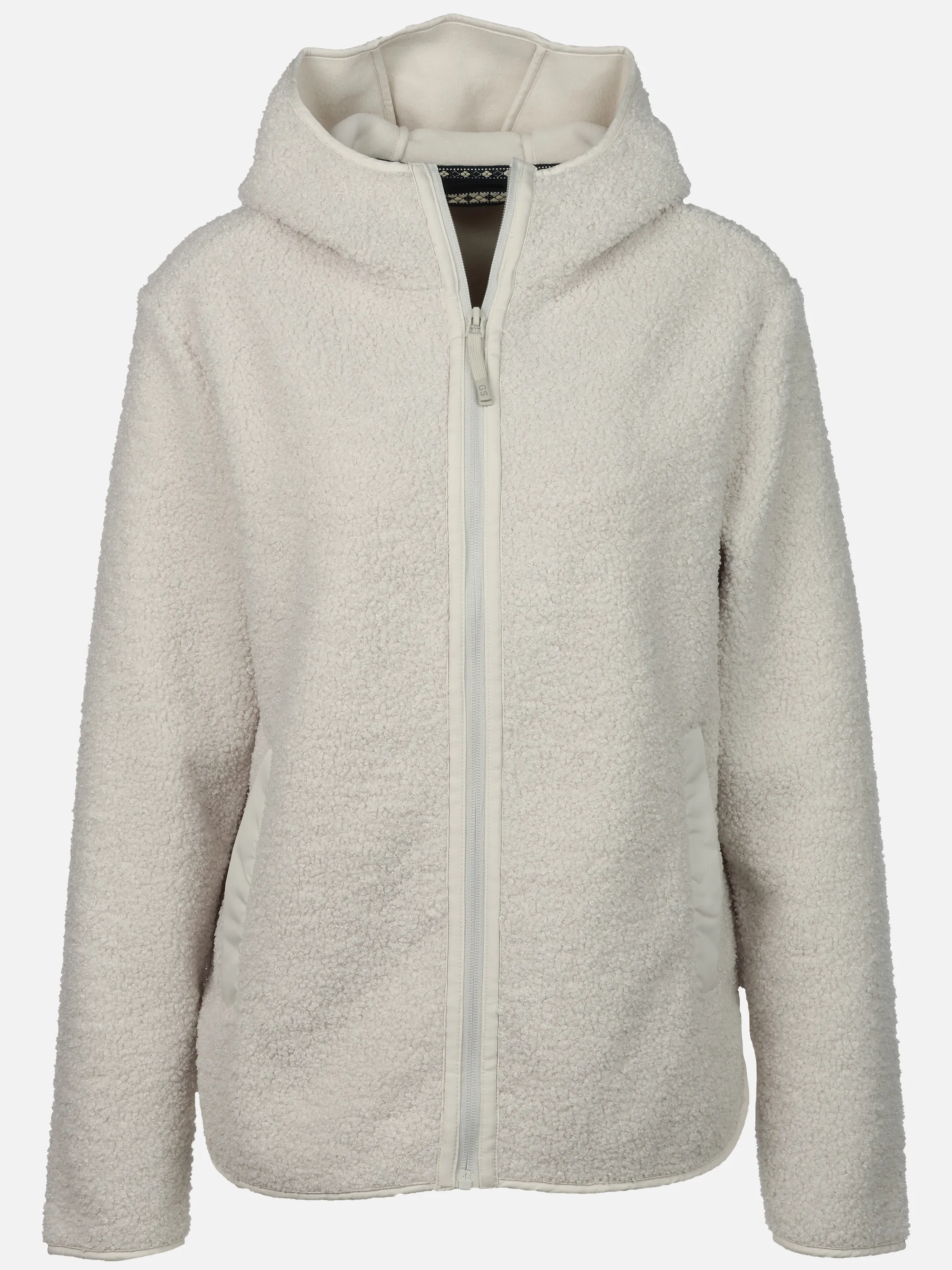 Grinario Sports Da-Teddy Fleece Jacke Beige 912691 CREAM 1