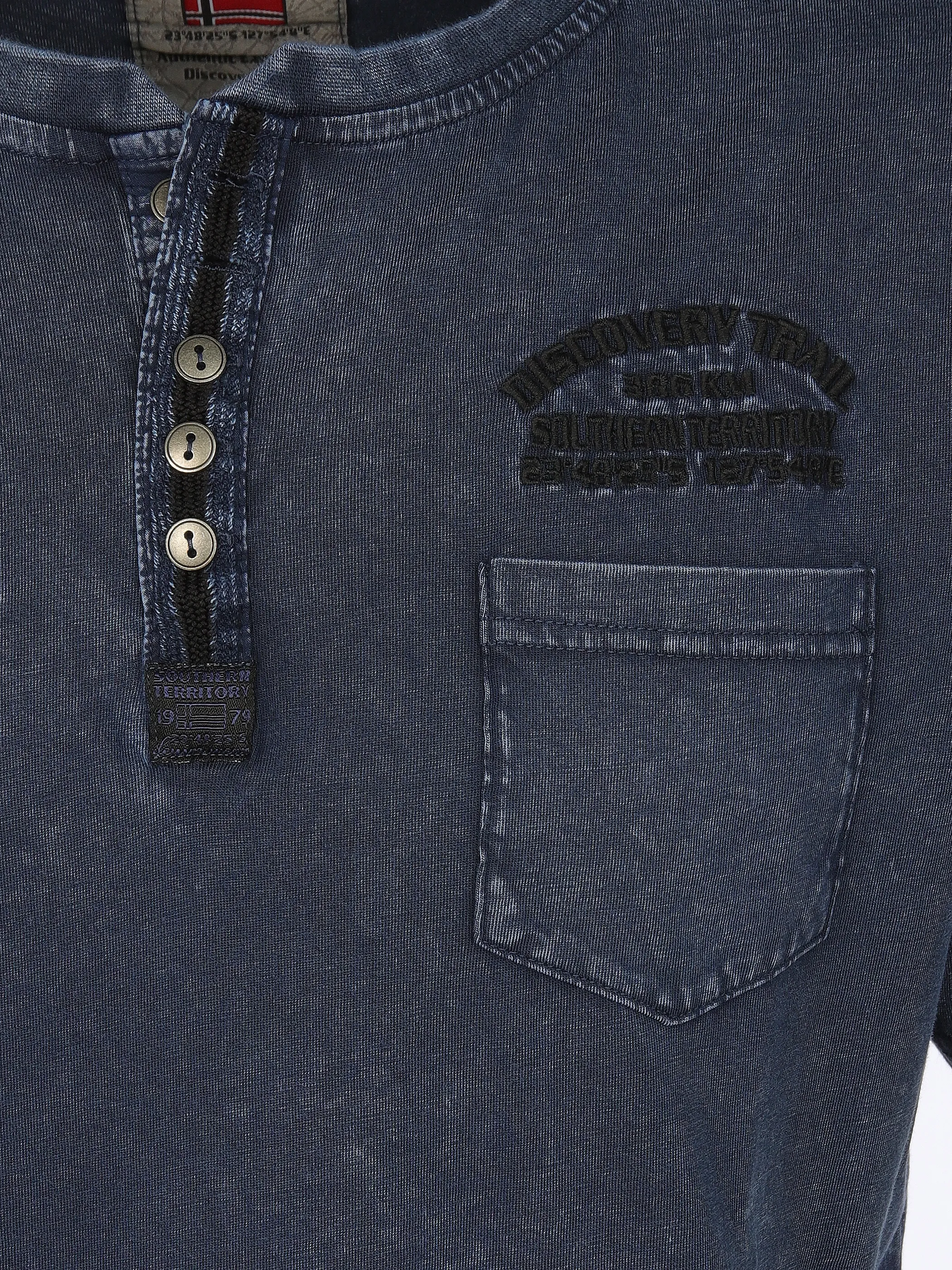 Southern Territory He. Henleyshirt 1/2 Arm washer Blau 905108 NAVY 3 Southern Territory He. Henleyshirt 1/2 Arm washer Blau 905108 NAVY 3