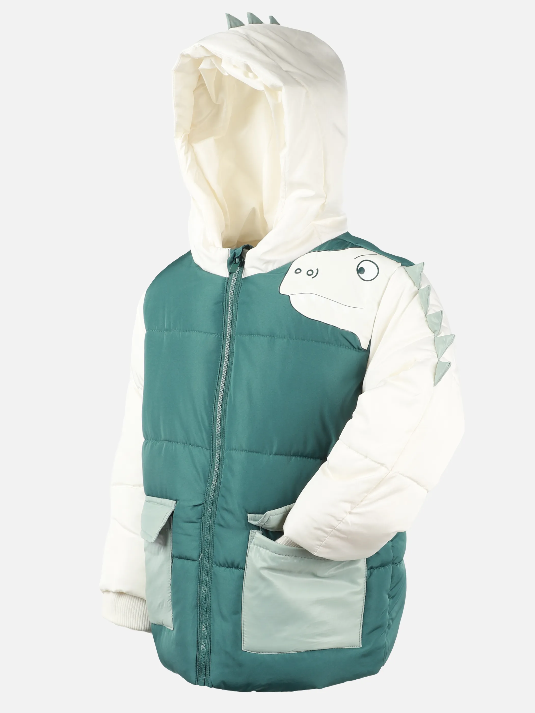 One Way KJ Jacke mit Dinoprint und Zacken am Arm in grün Grün 929756 GRÜN 4