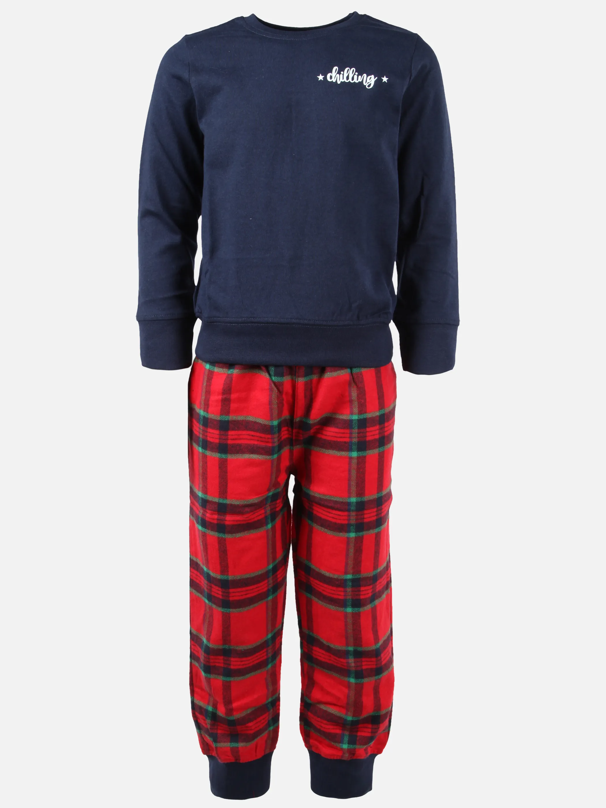 One Way Mini Girls  Pyjama Flanell Karo Rot 930107 ROT 1