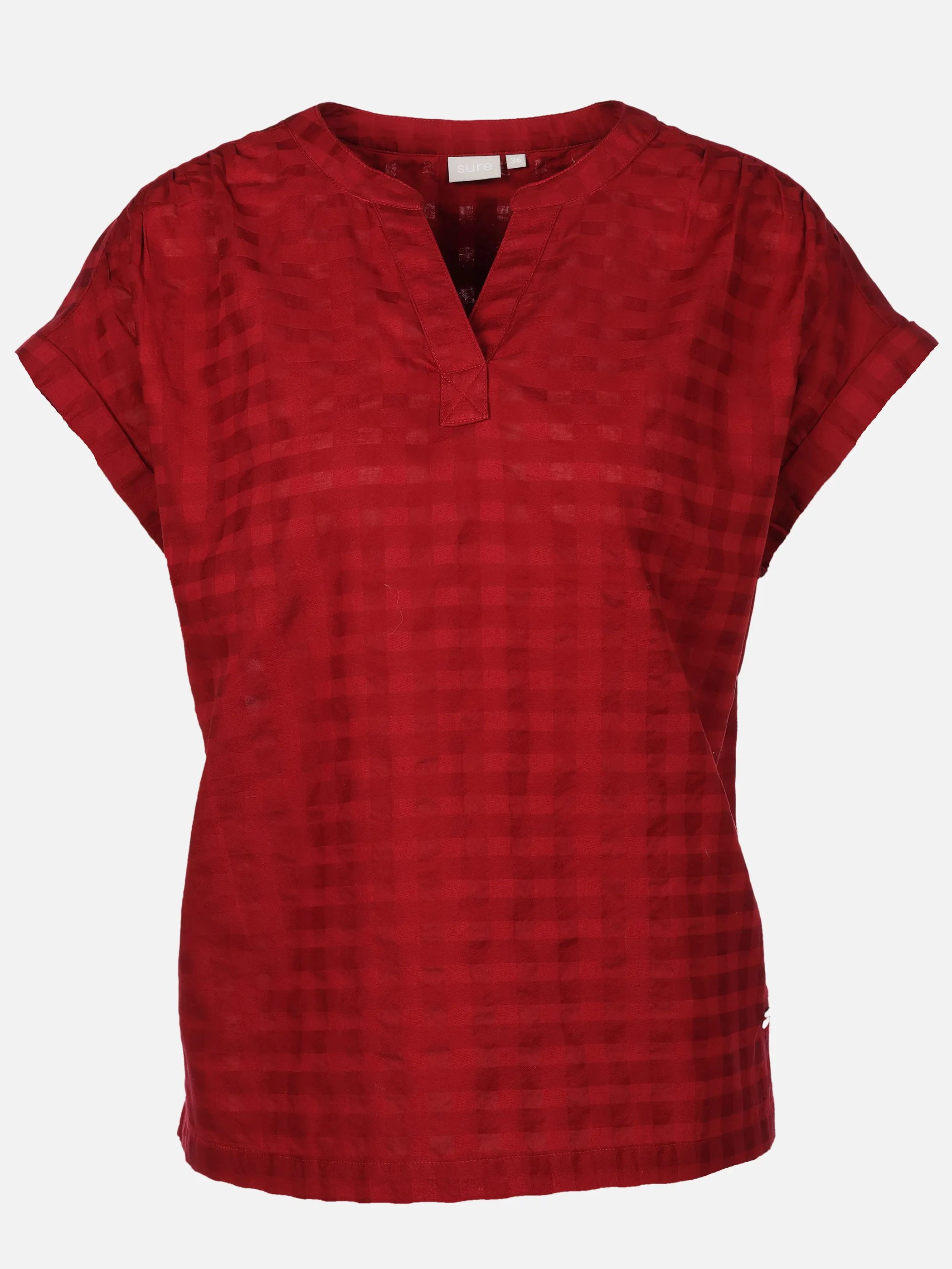Sure Da-Kurzarmbluse Rot 924512 BORDEAUX 1