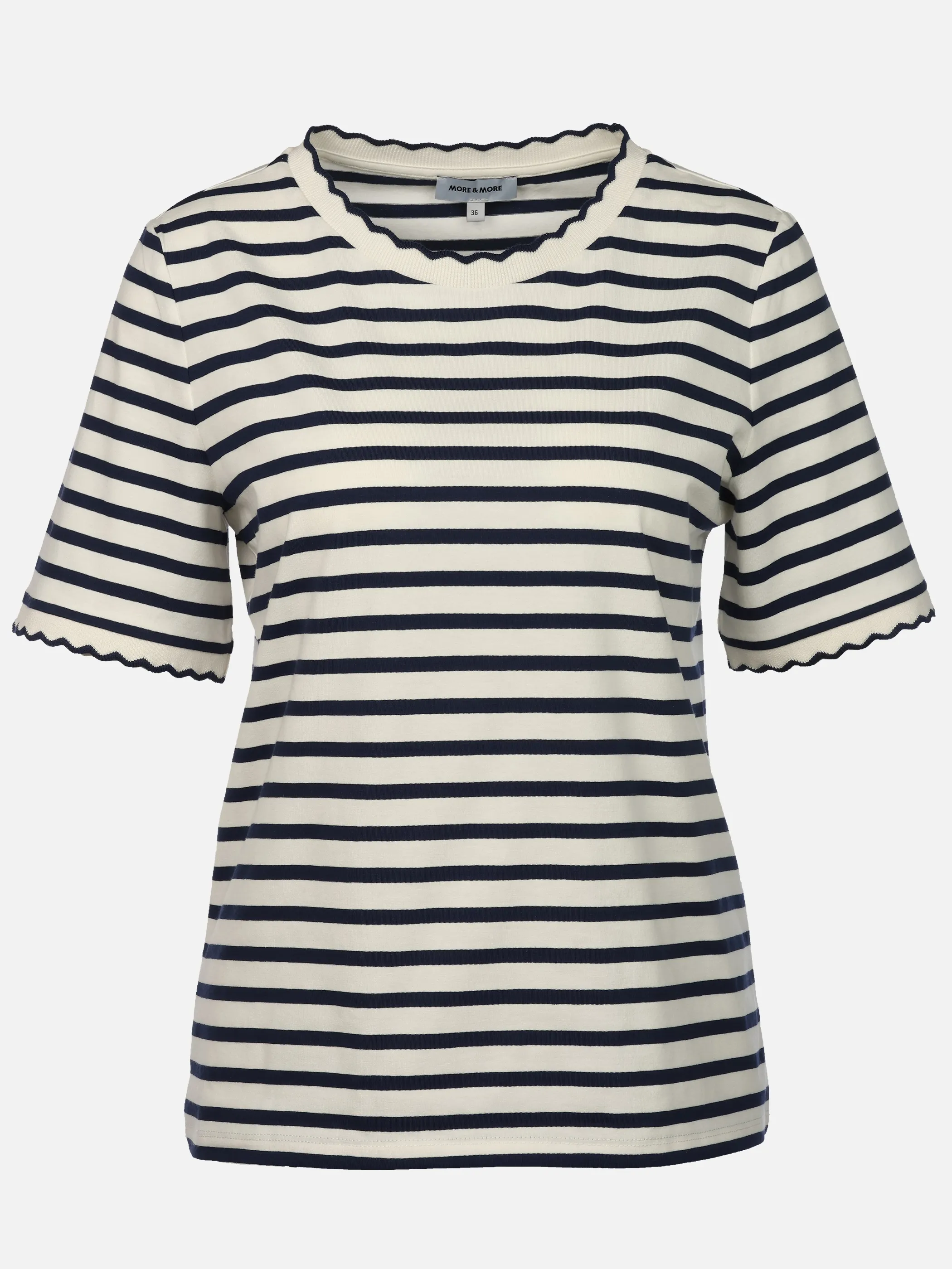 Lisa Tossa Da-Ringelshirt m. Rundhals Schwarz 930543 BLACK 1