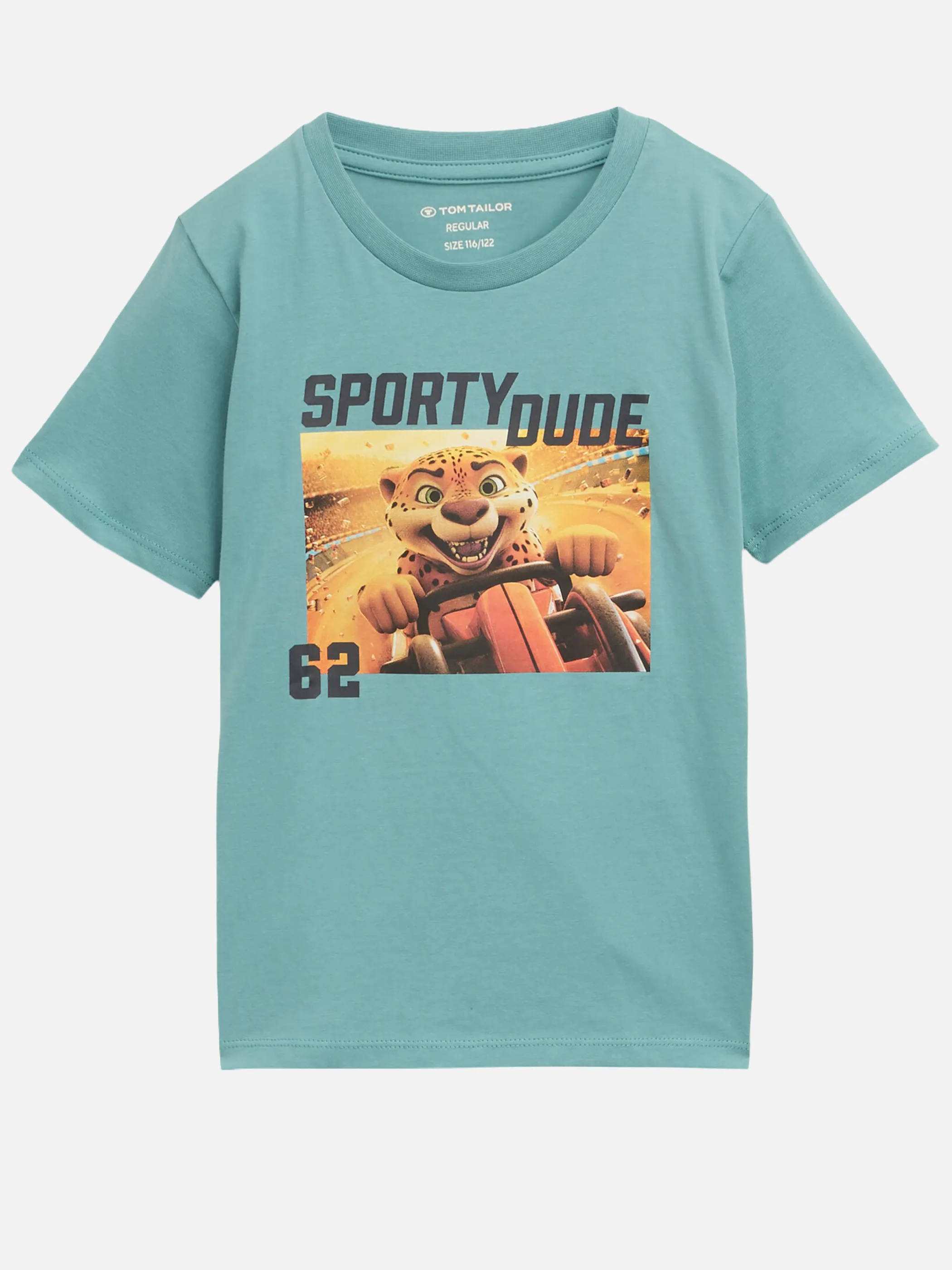 Tom Tailor 1049848 photoprint t-shirt Grün 930128 12881 1