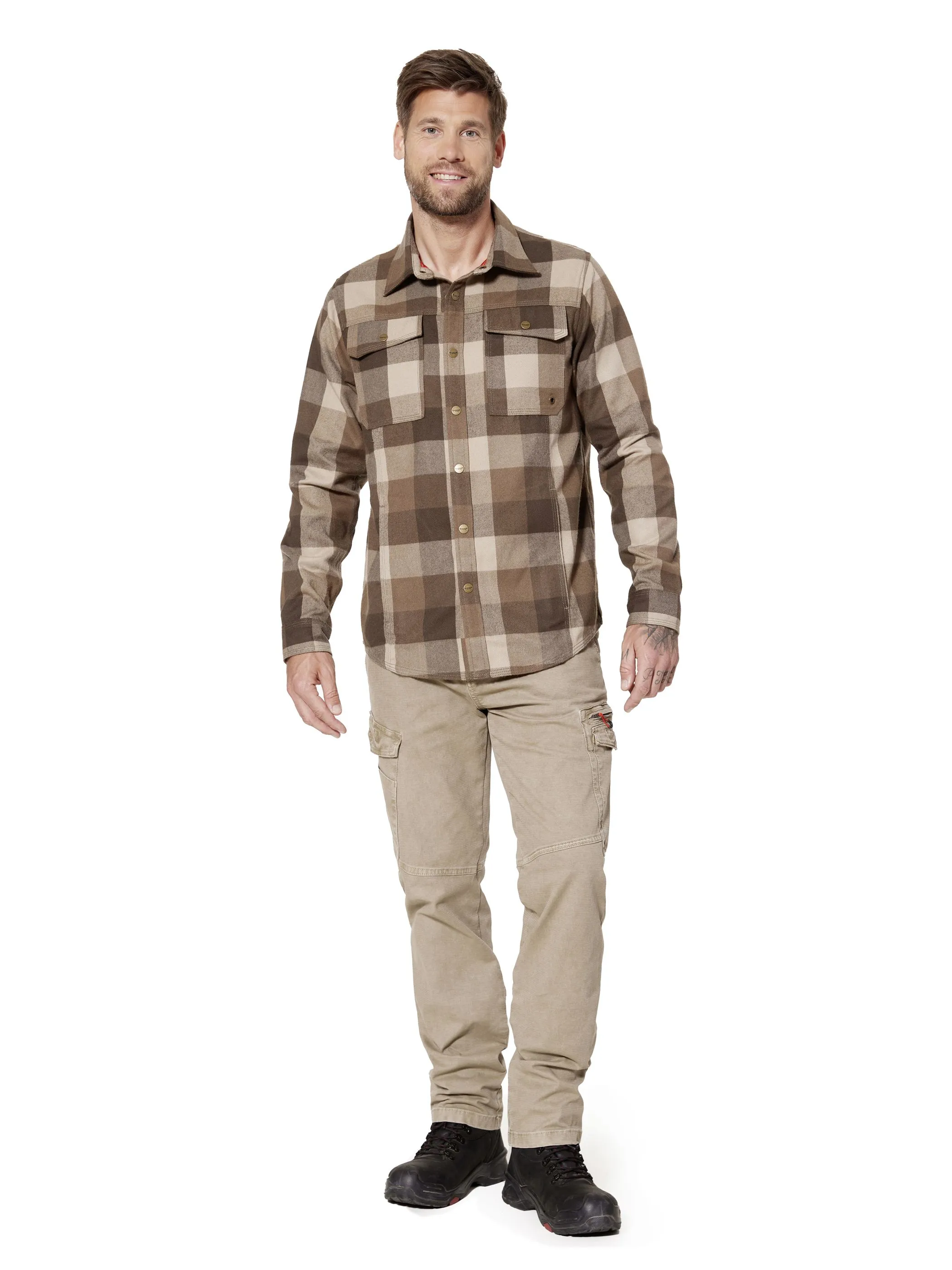 HERO by John Medoox 73130150009446 He. Bluse/Hemd, Beige 929183 9446 4