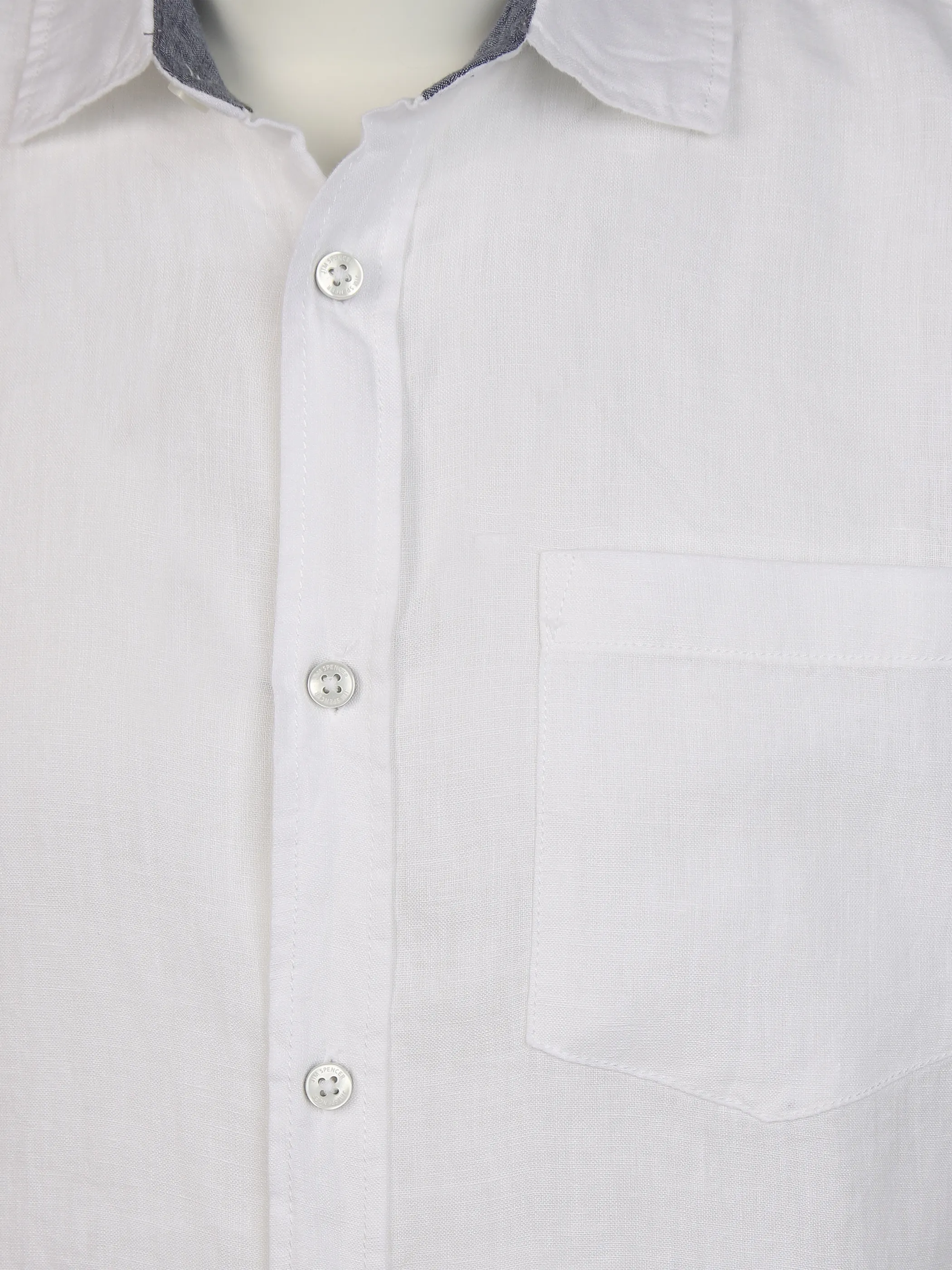 Jim Spencer He. Leinenhemd 1/1 Arm Kent Weiß 892986 WHITE 3 Jim Spencer He. Leinenhemd 1/1 Arm Kent Weiß 892986 WHITE 3