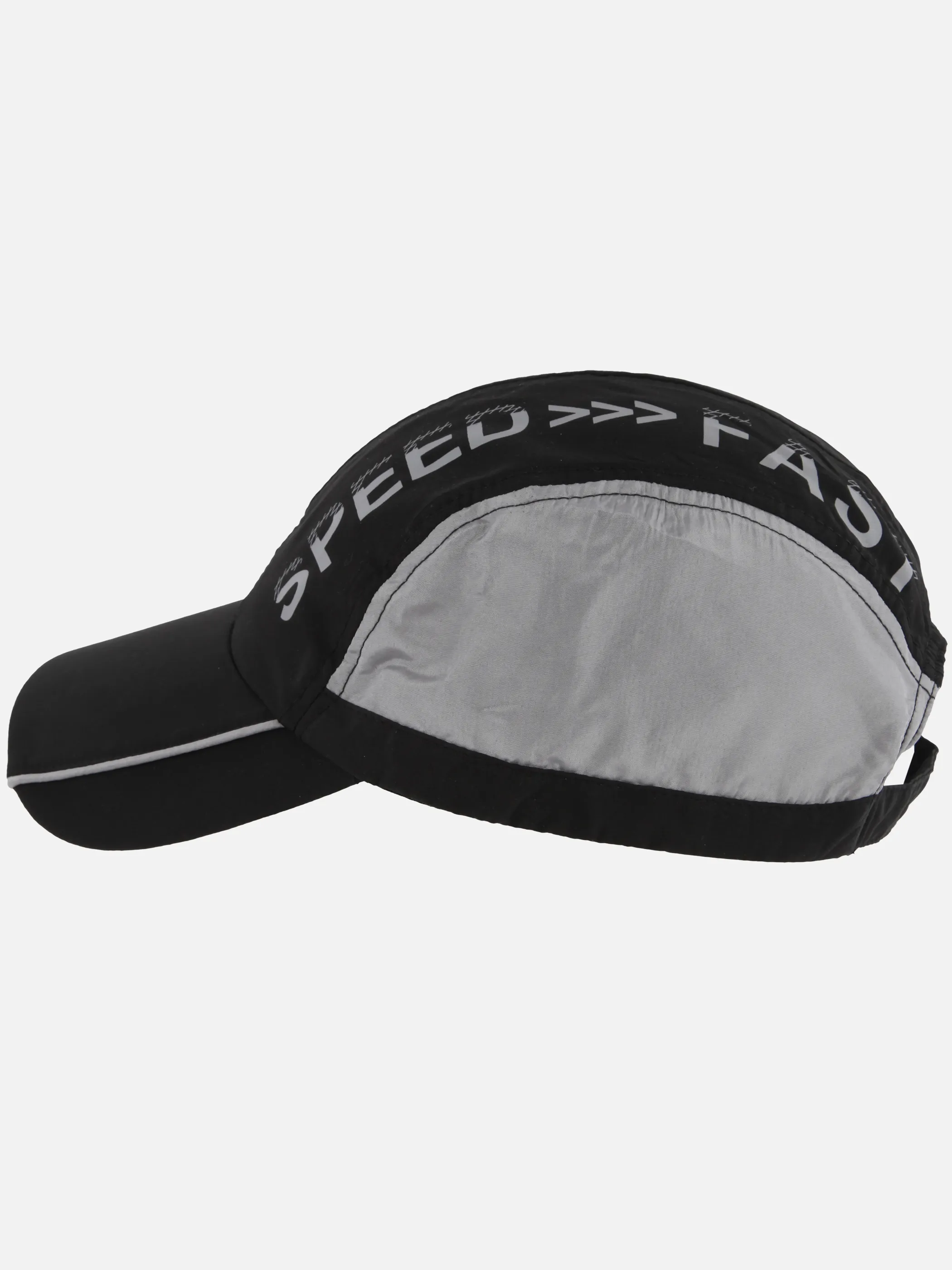 Grinario Sports He-Cap sportlich m. Druck Schwarz 894559 SCHWARZ 2