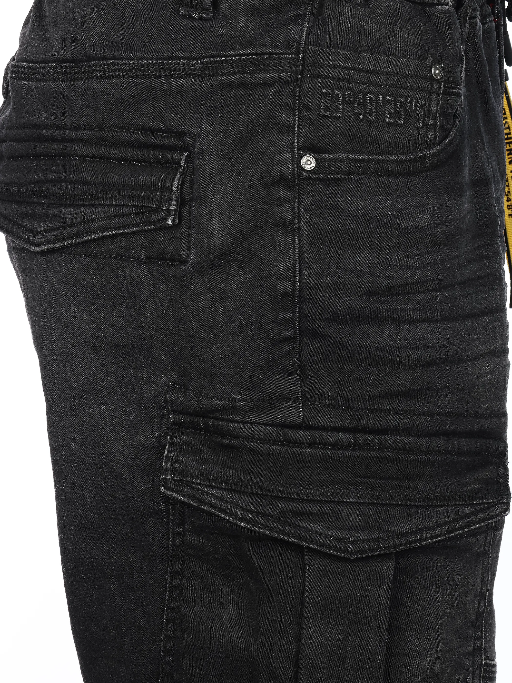 Southern Territory He. Cargodenimshorts relax Schwarz 924979 BLACK 4