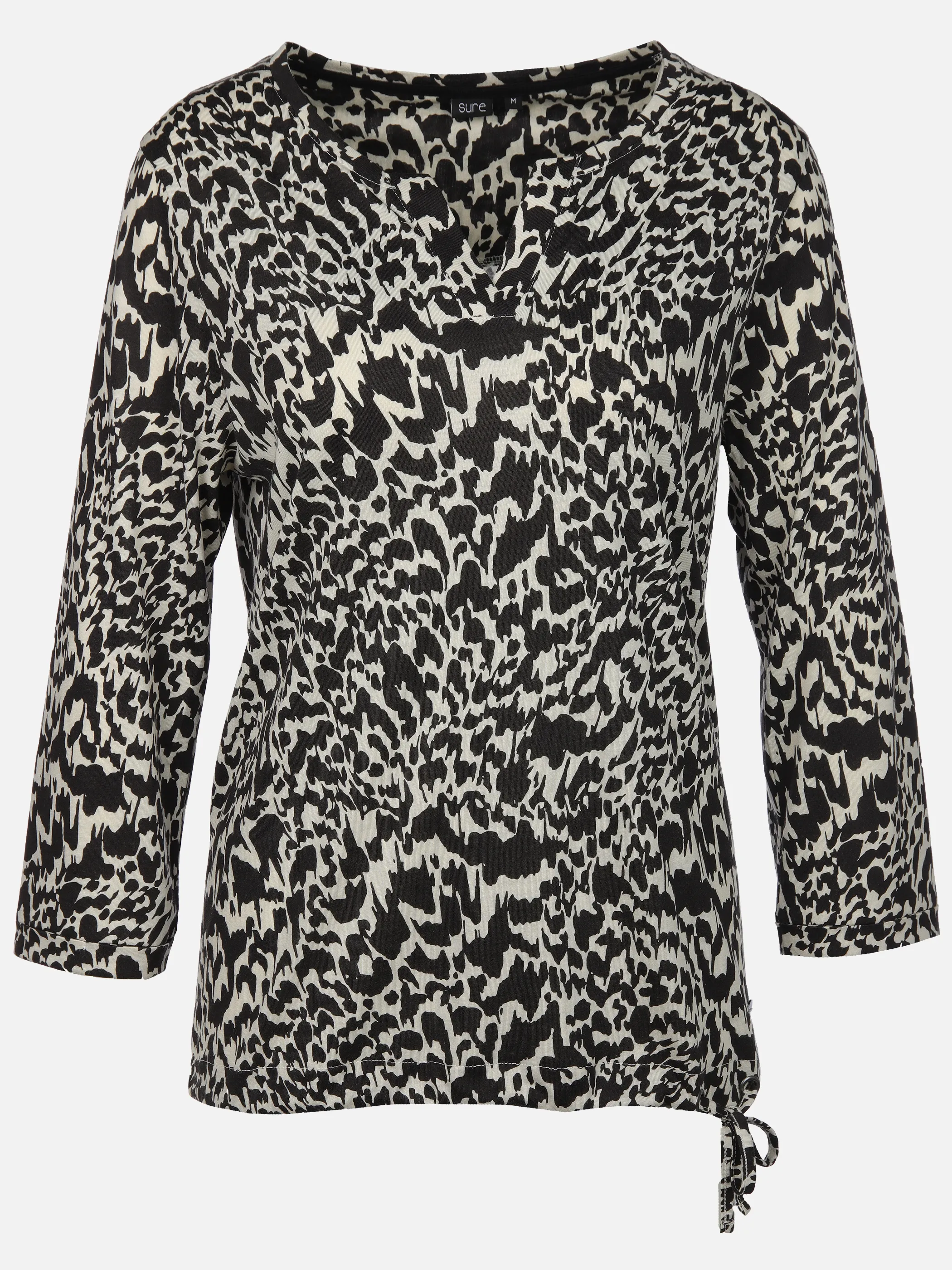 Sure Da-Shirt m. Print Schwarz 912841 BLACK 1