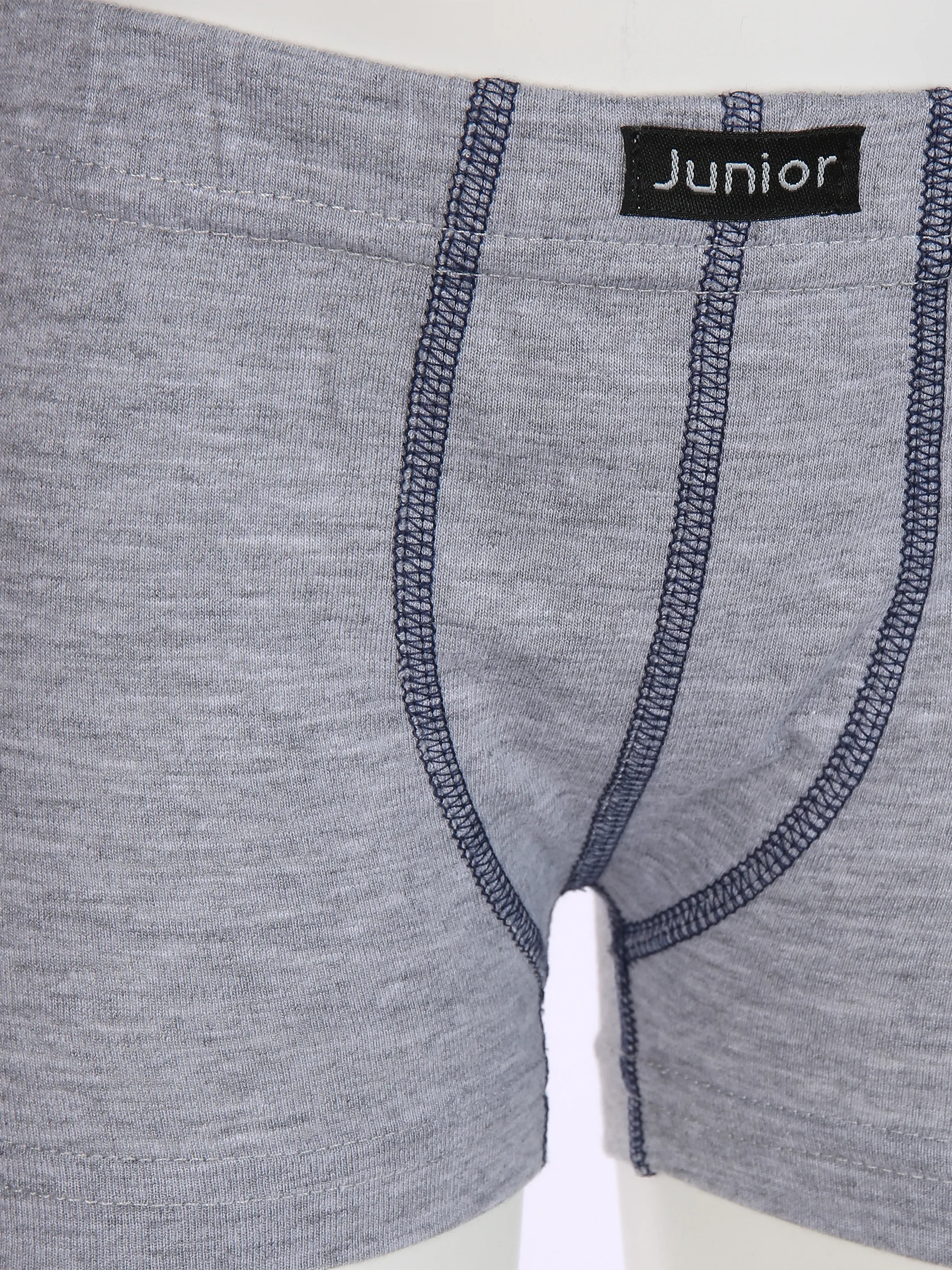 Stop + Go Kn-Pant 2er Pack m. Kontrastna Grau 851865 GRAU MEL 3 Stop + Go Kn-Pant 2er Pack m. Kontrastna Grau 851865 GRAU MEL 3