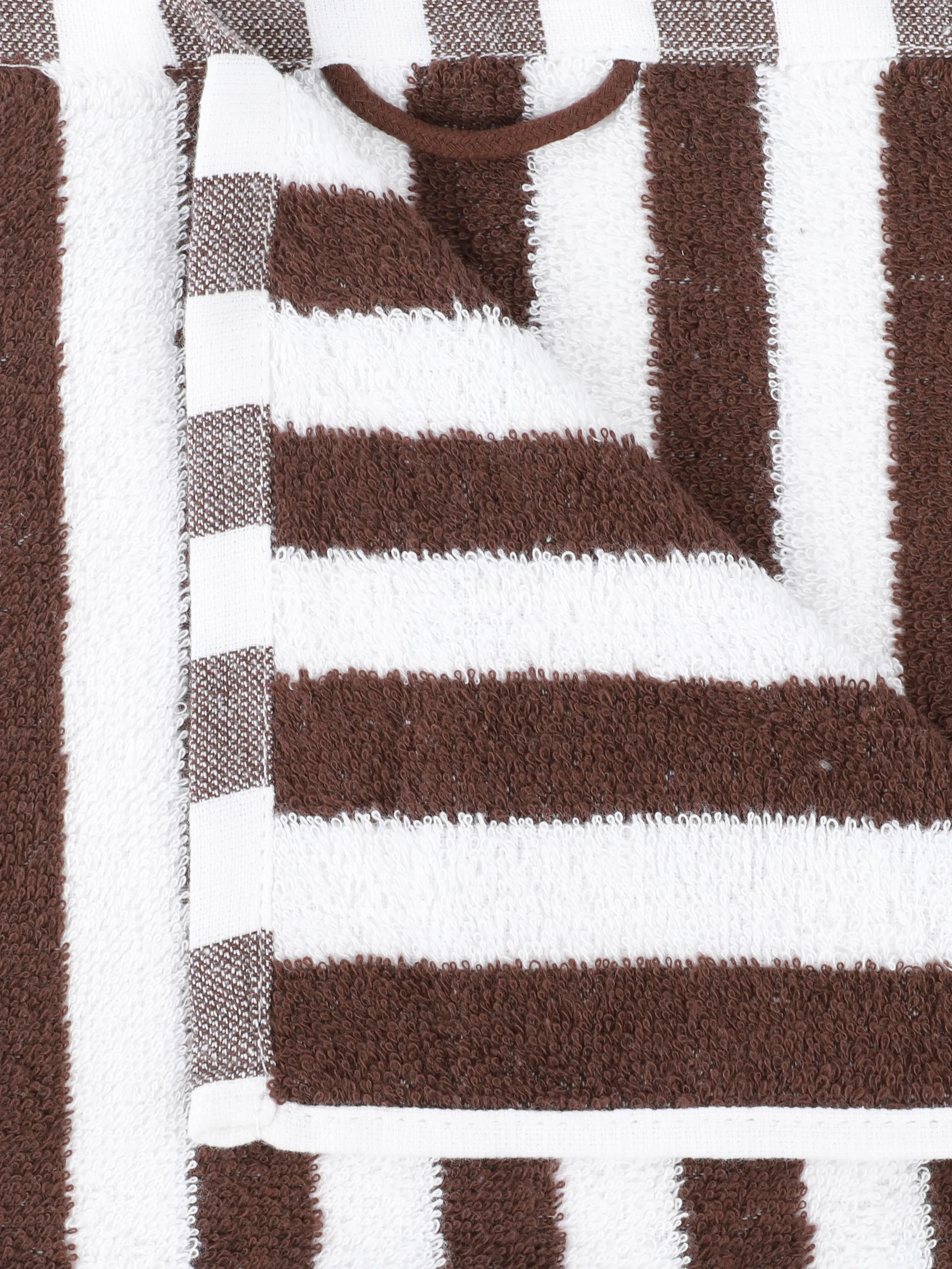 Dream House Handtuch gestreift 50x90 Braun 919673 CHOCOLAT 2
