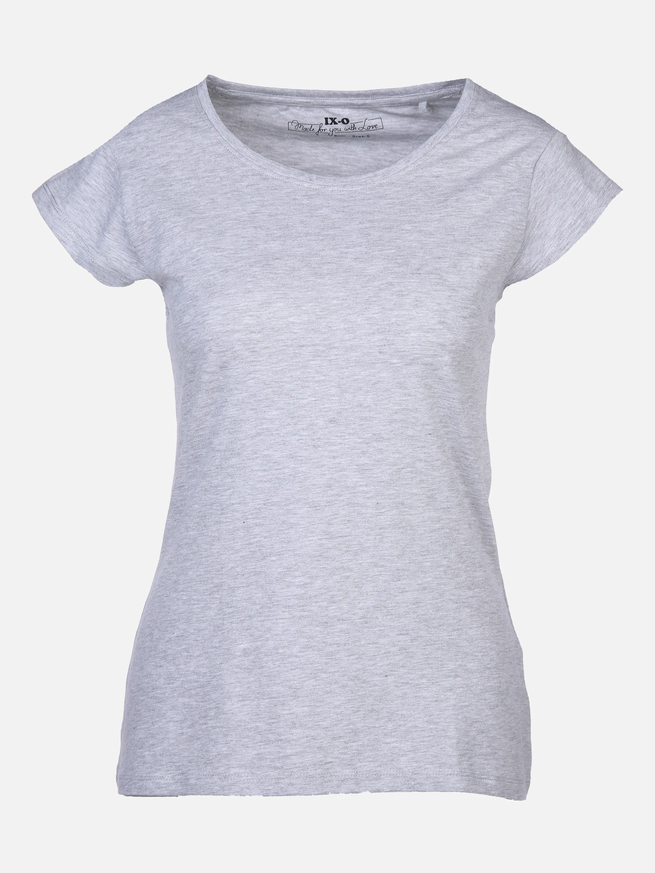 IX-O YF-Da- T-Shirt 1/2 Basic RH Grau 804314 L´GREY MEL 1 IX-O YF-Da- T-Shirt 1/2 Basic RH Grau 804314 L´GREY MEL 1