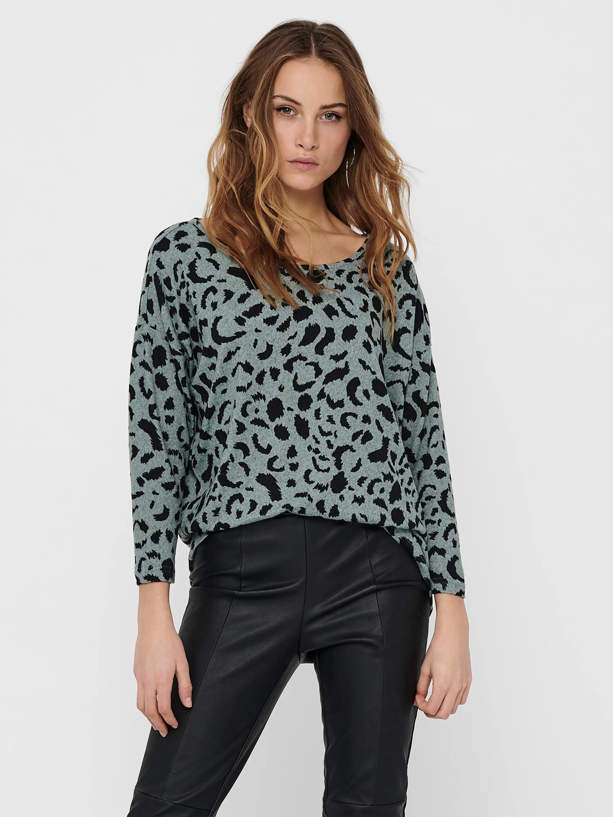 Only 15144286 ONLELCOS 4/5 AOP TOP Grün 843422 190702069 4