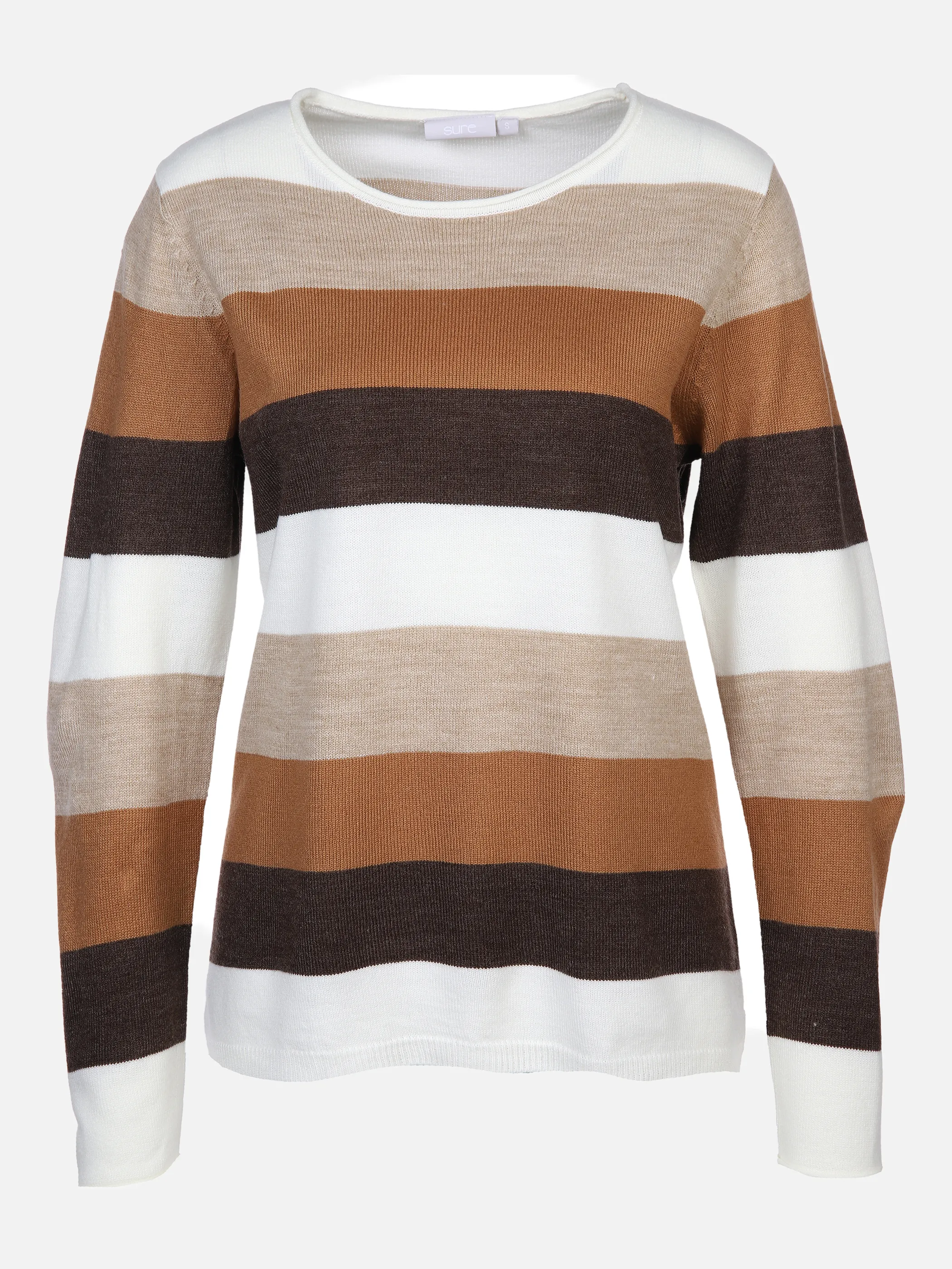 Sure Da-Rundhalspullover cashmere l Braun 866531 BROWN 1 Sure Da-Rundhalspullover cashmere l Braun 866531 BROWN 1