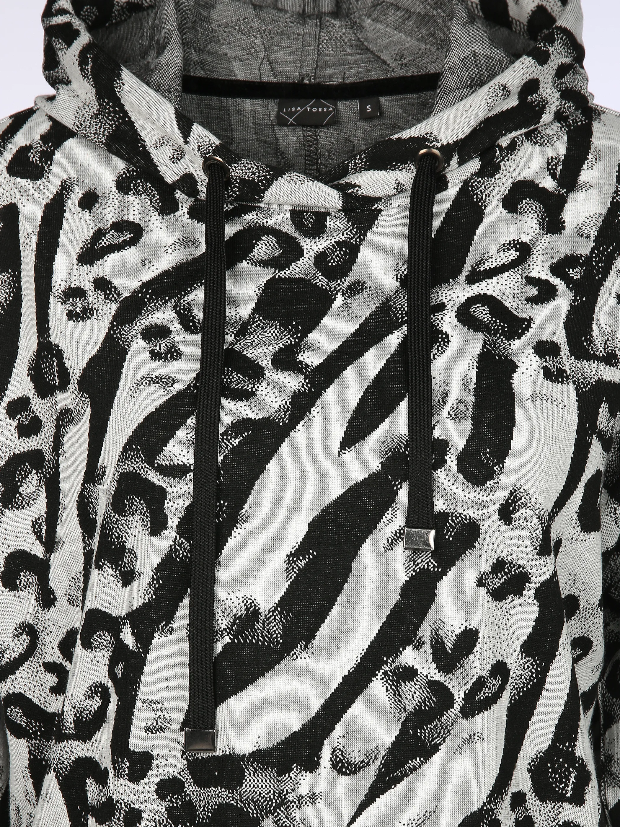 Lisa Tossa Da-Jacquard-Shirt Schwarz 913178 SW/OFFW 3